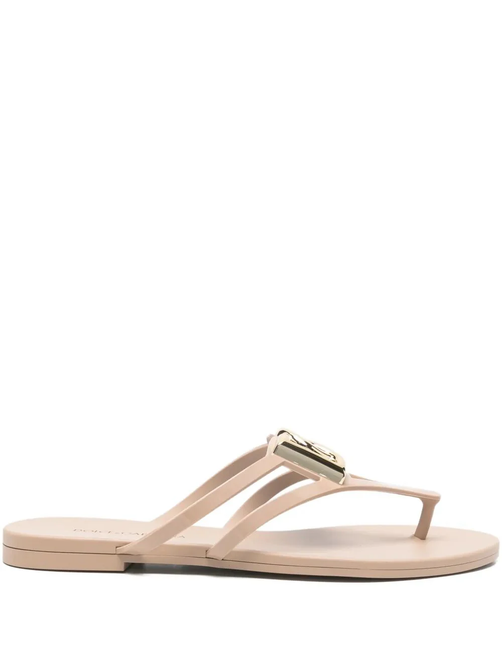 DOLCE & GABBANA Rubber Beachwear Slides with Logo for Women - Image 7
