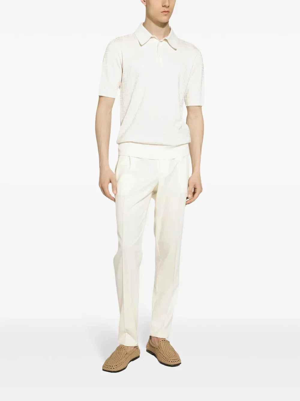 Dolce & Gabbana Short Sleeve Polo for Men - SS25 Collection - Image 2