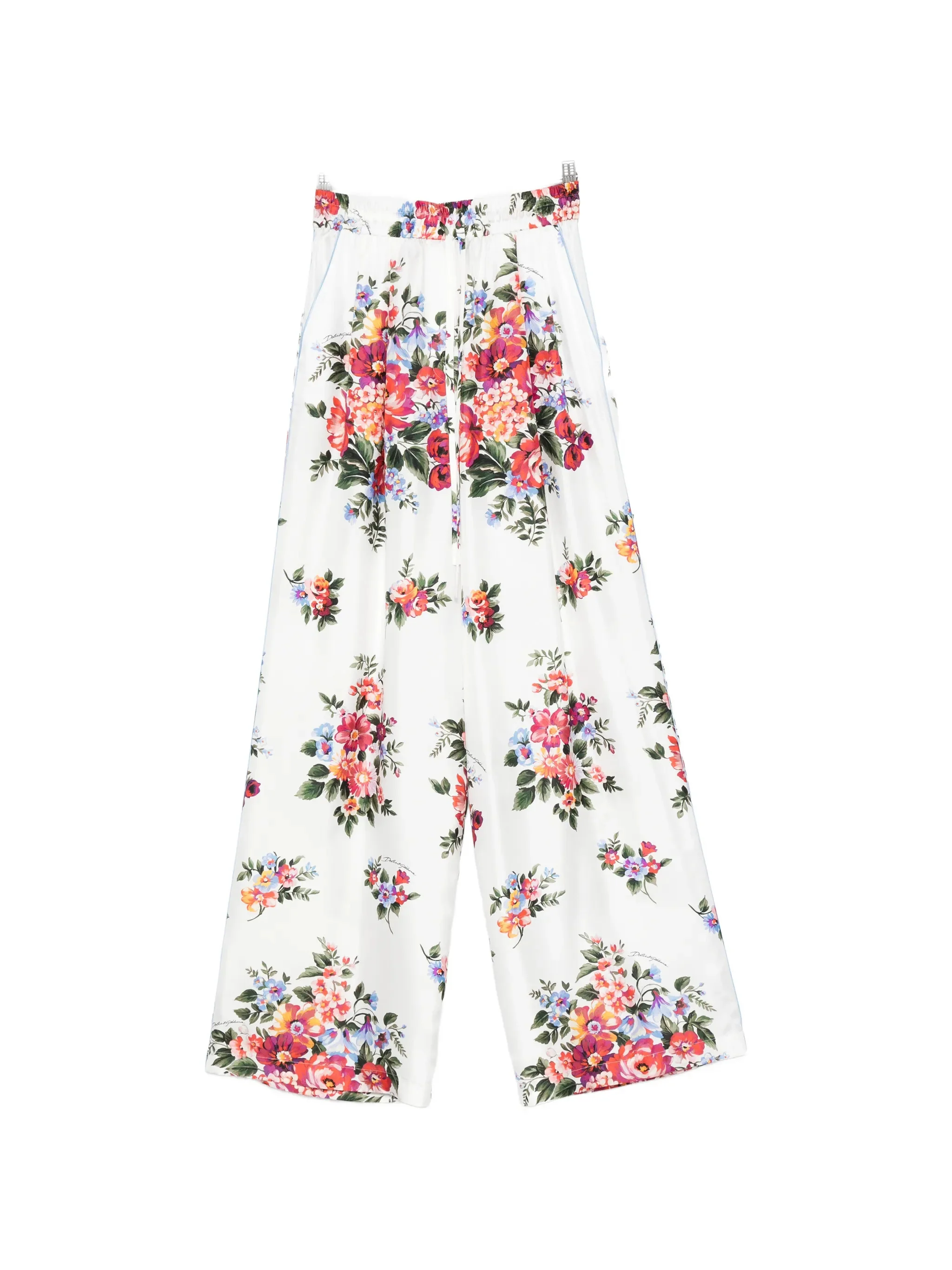 Dolce & Gabbana Silk Drawstring Waistband Pants - Size 40