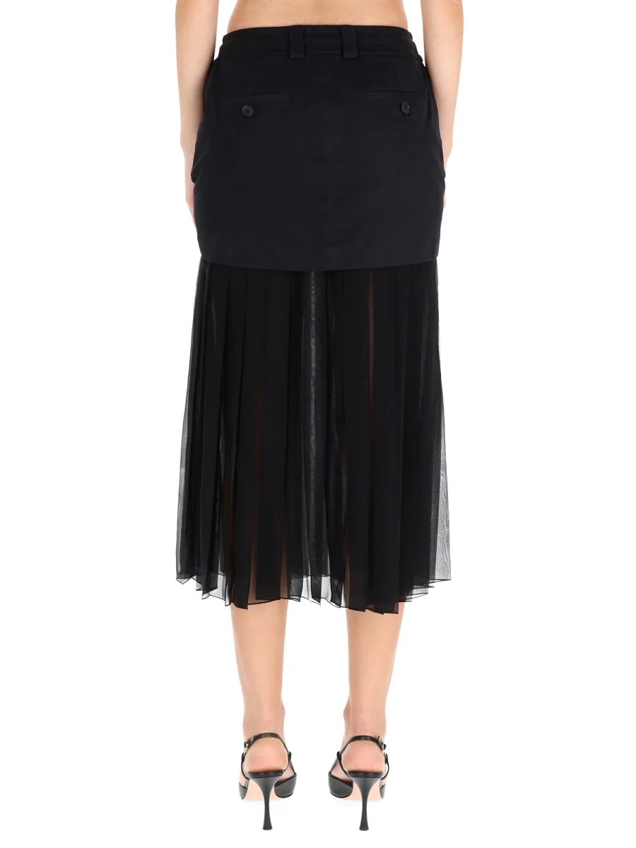 DOLCE & GABBANA Silk Midi Skirt - Image 4