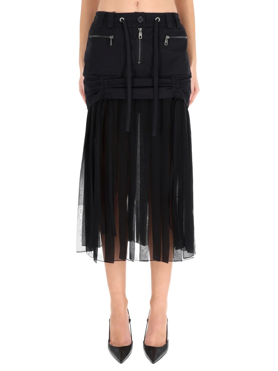 DOLCE & GABBANA Silk Midi Skirt - Image 5