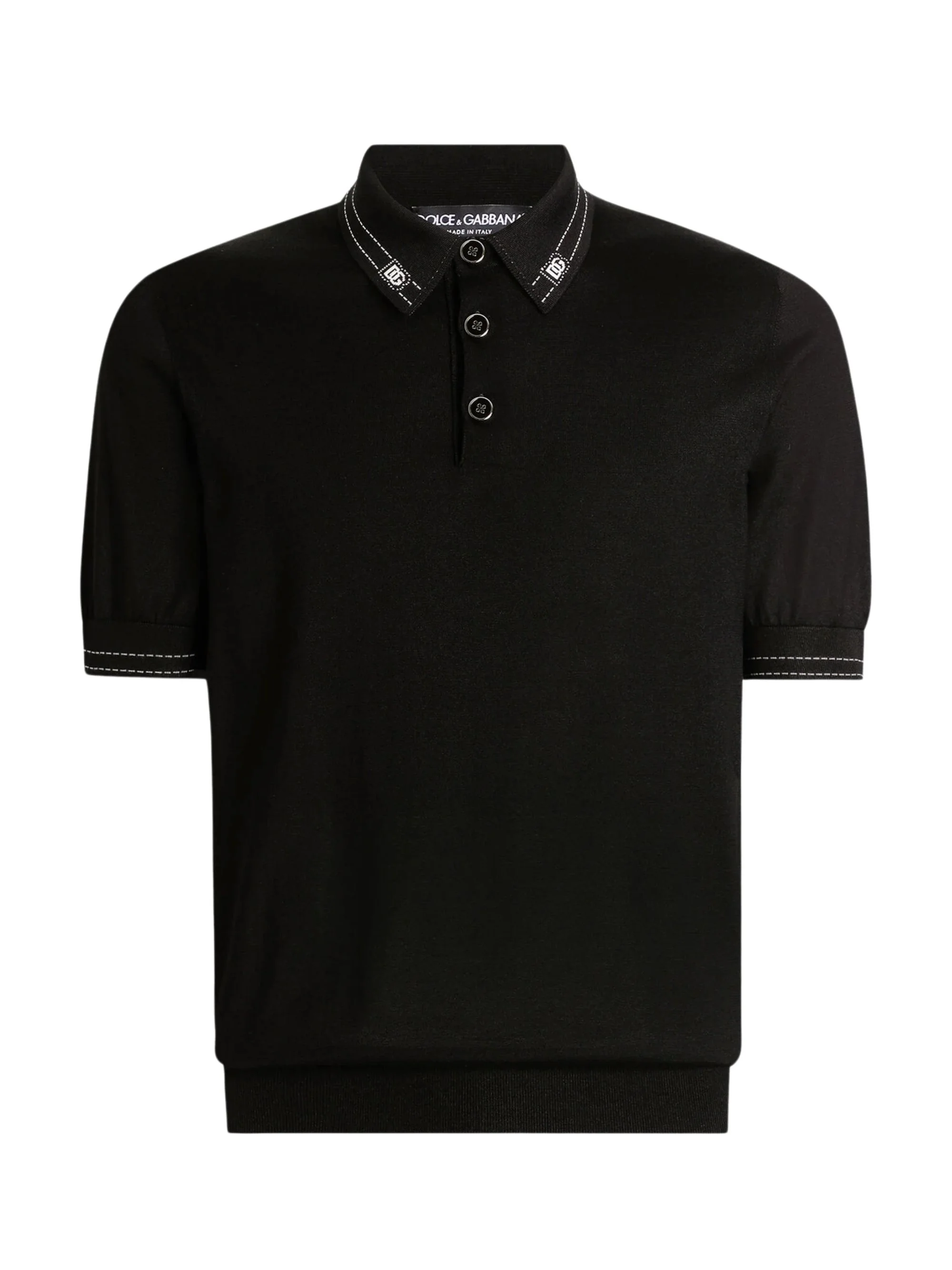 Dolce & Gabbana Silk Polo Shirt