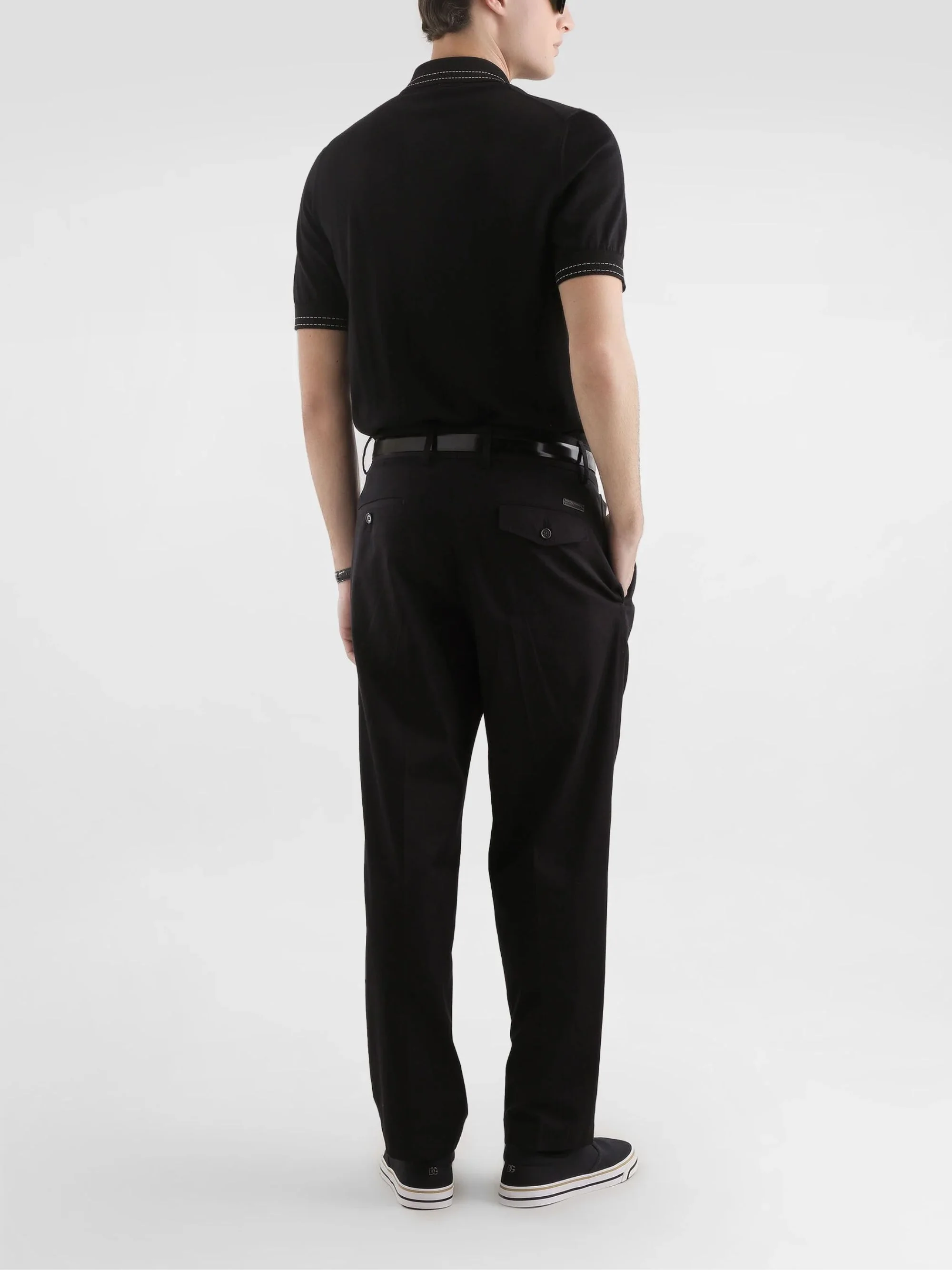 Dolce & Gabbana Silk Polo Shirt - Image 3