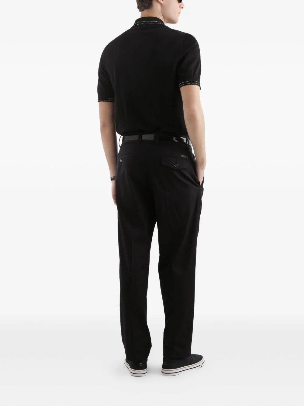 Dolce & Gabbana Silk Polo Shirt - Image 7