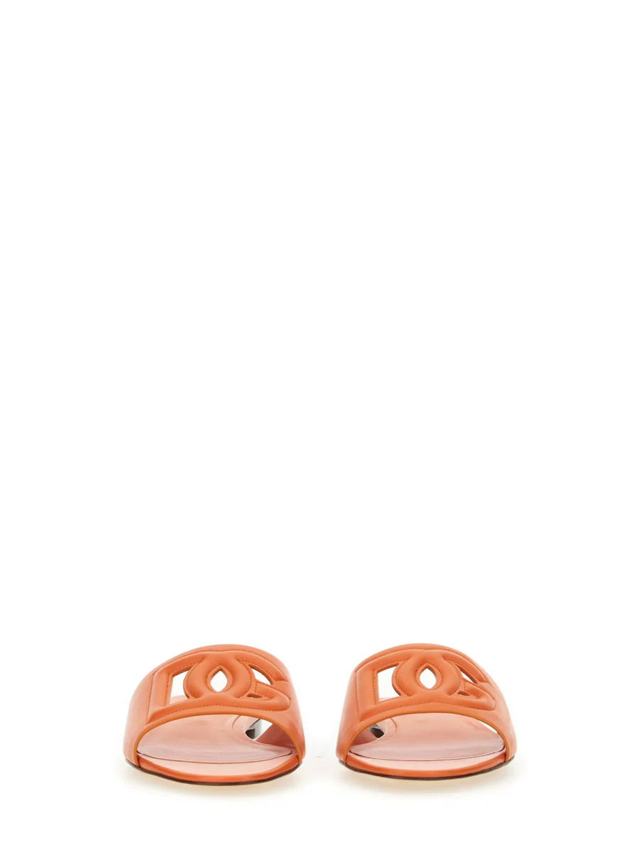Dolce & Gabbana Sleek Logo Flat Sandals for Women - Image 6