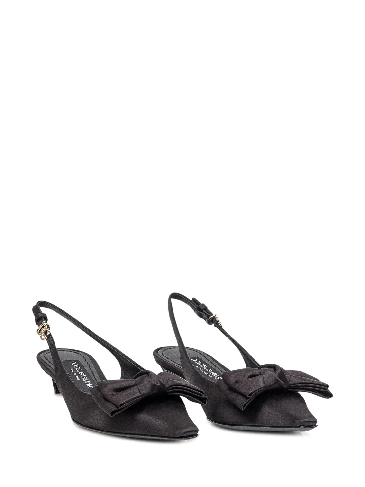 Dolce & Gabbana Slingback Heels with Elegant Bow Detail - Image 2