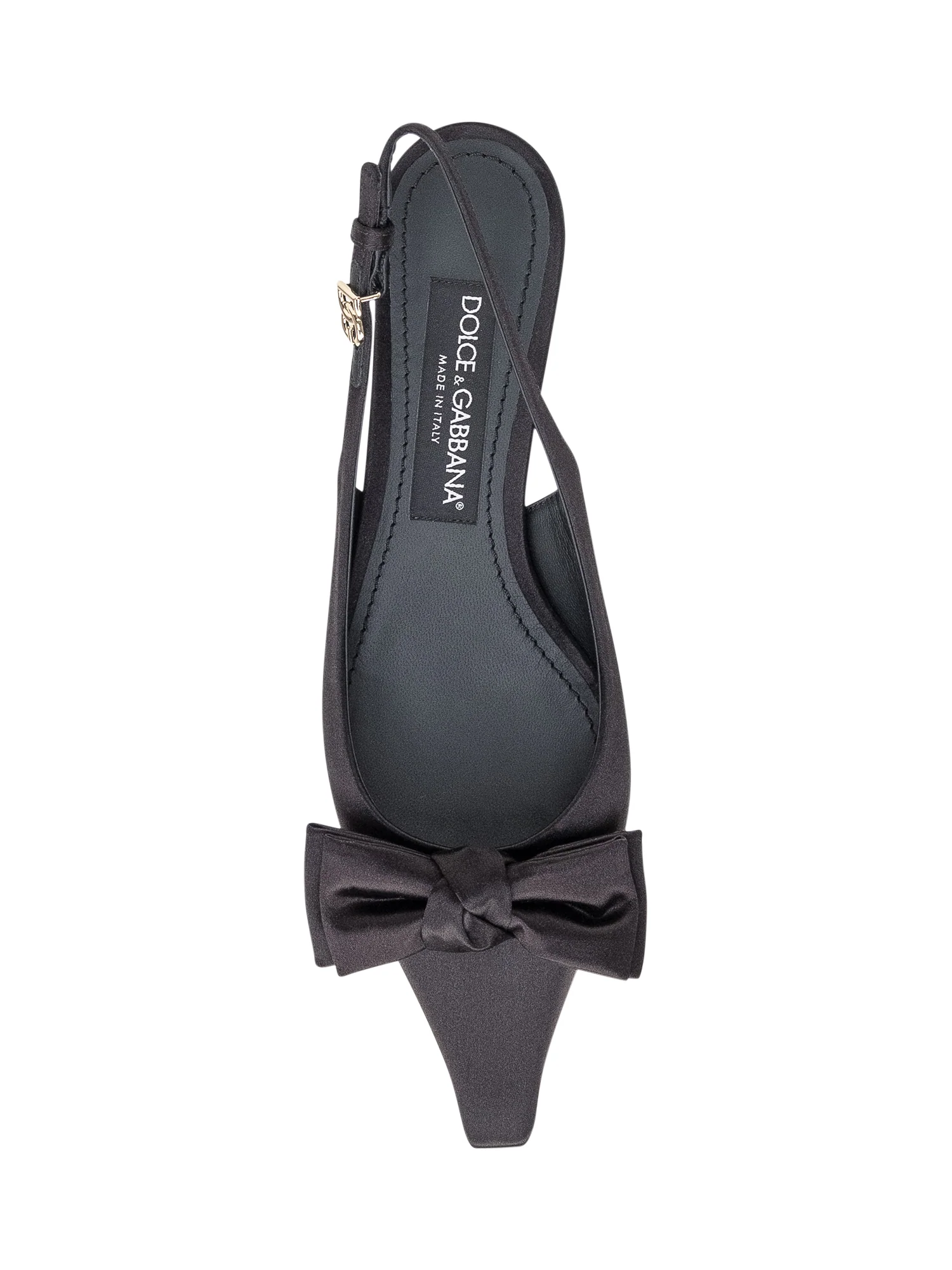 Dolce & Gabbana Slingback Heels with Elegant Bow Detail - Image 4