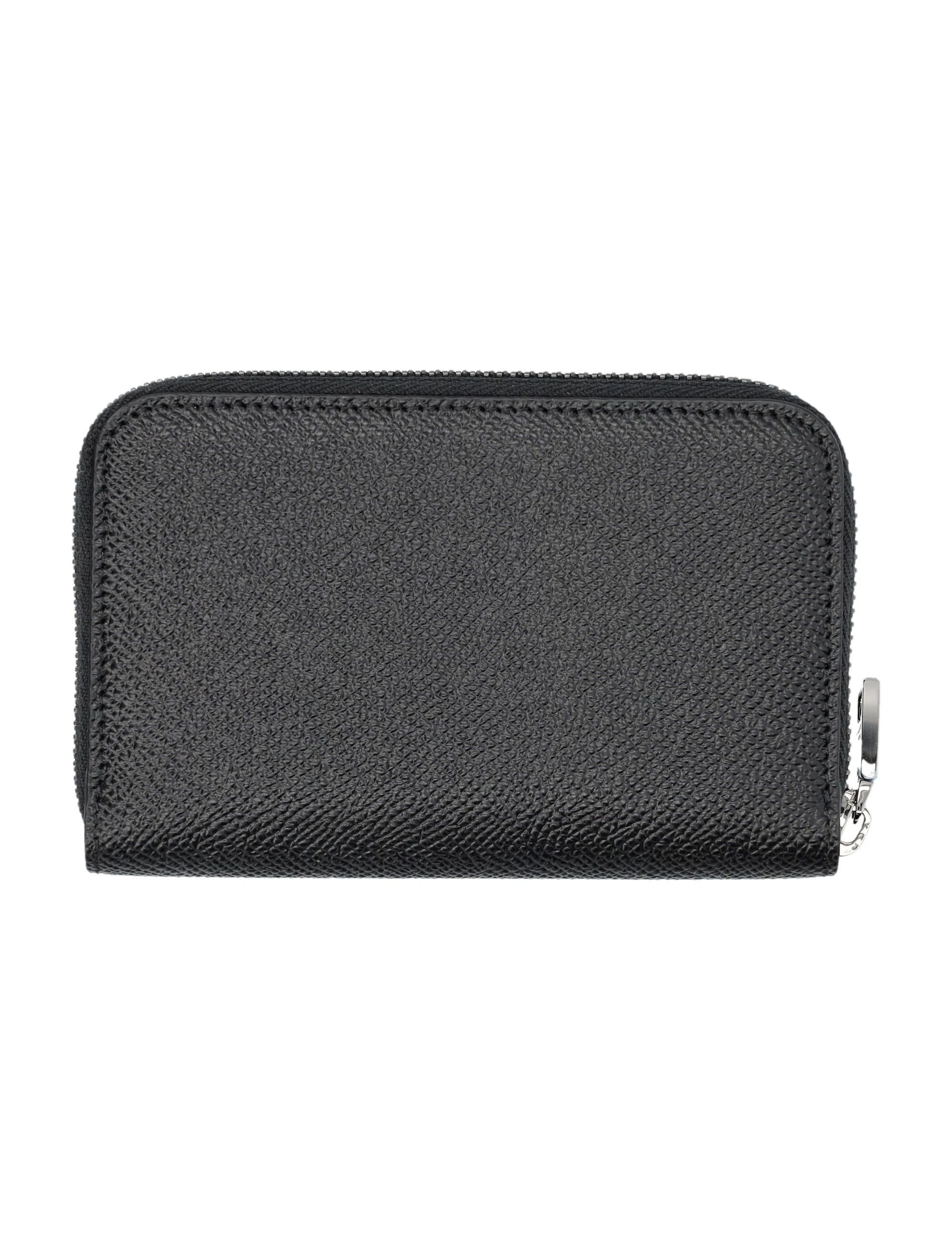 DOLCE & GABBANA Small Calfskin Zip-around Wallet with Logo Tag for Men - Image 6