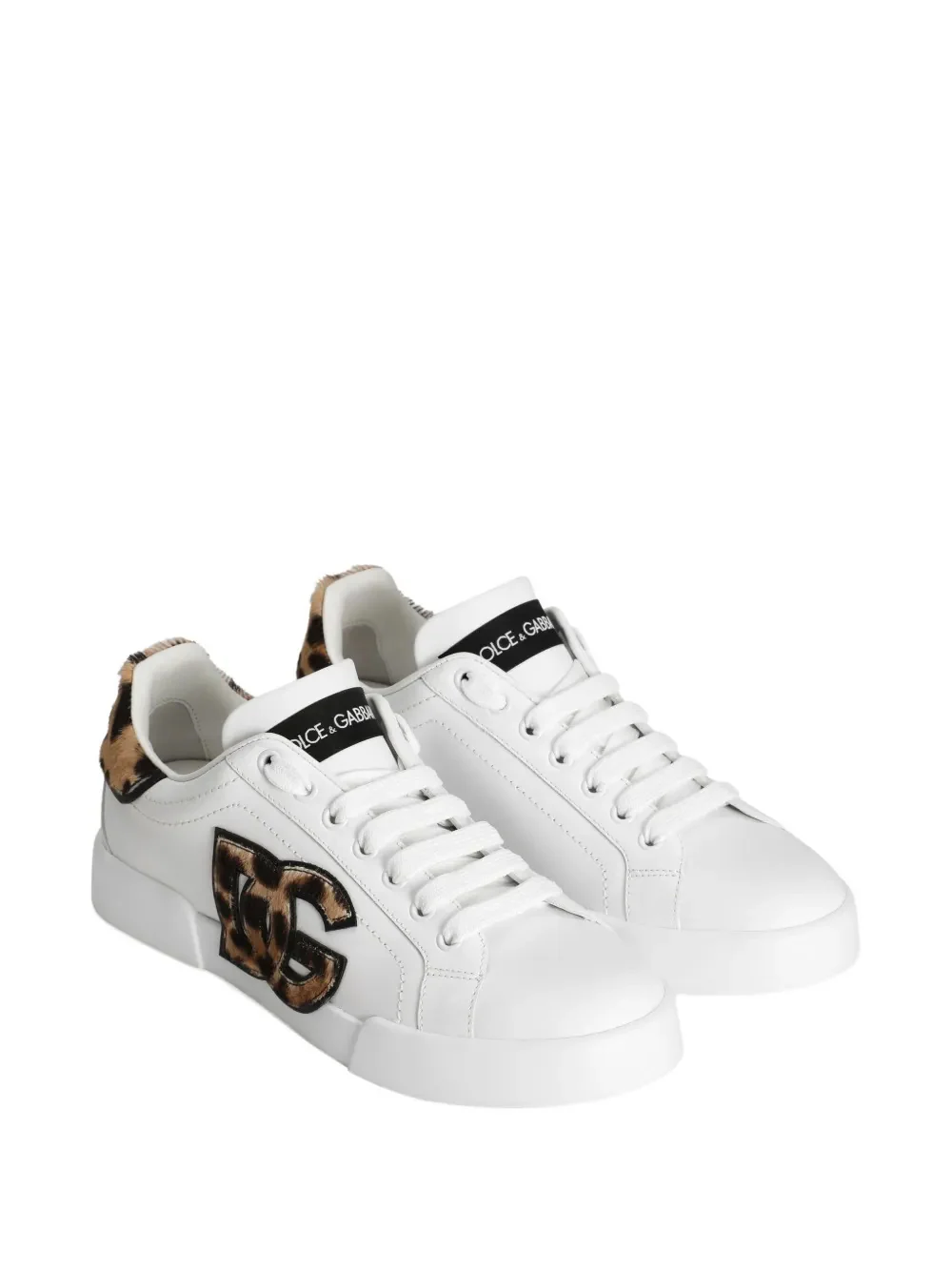 Dolce & Gabbana Women's Leather Sneaker with Foam Footbed and 15mm Sole Height - Image 2