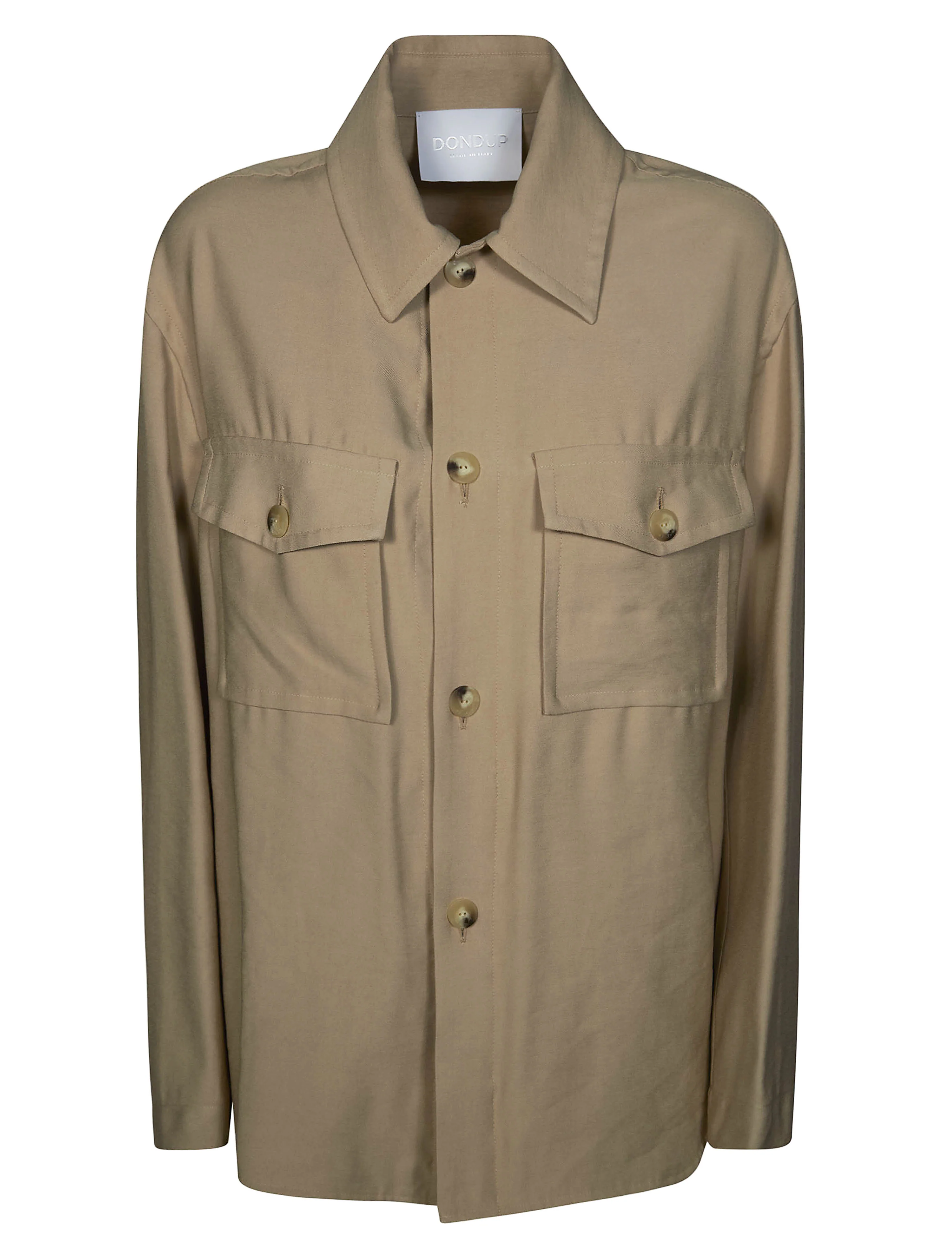 Dondup Regular-fit Shirt in Viscose Gabardine for Women