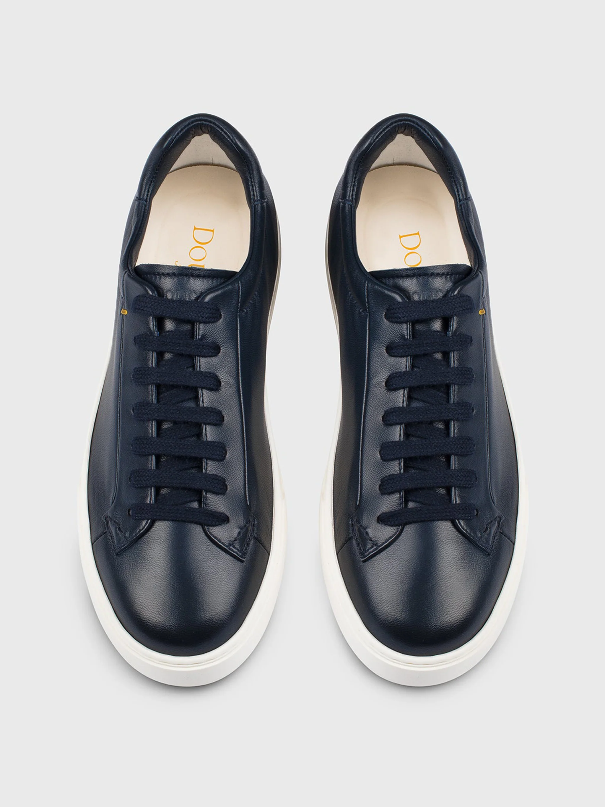 Doucal's Luxury Soft Nappa Leather Sneakers with Memory Foam Insole - Image 2