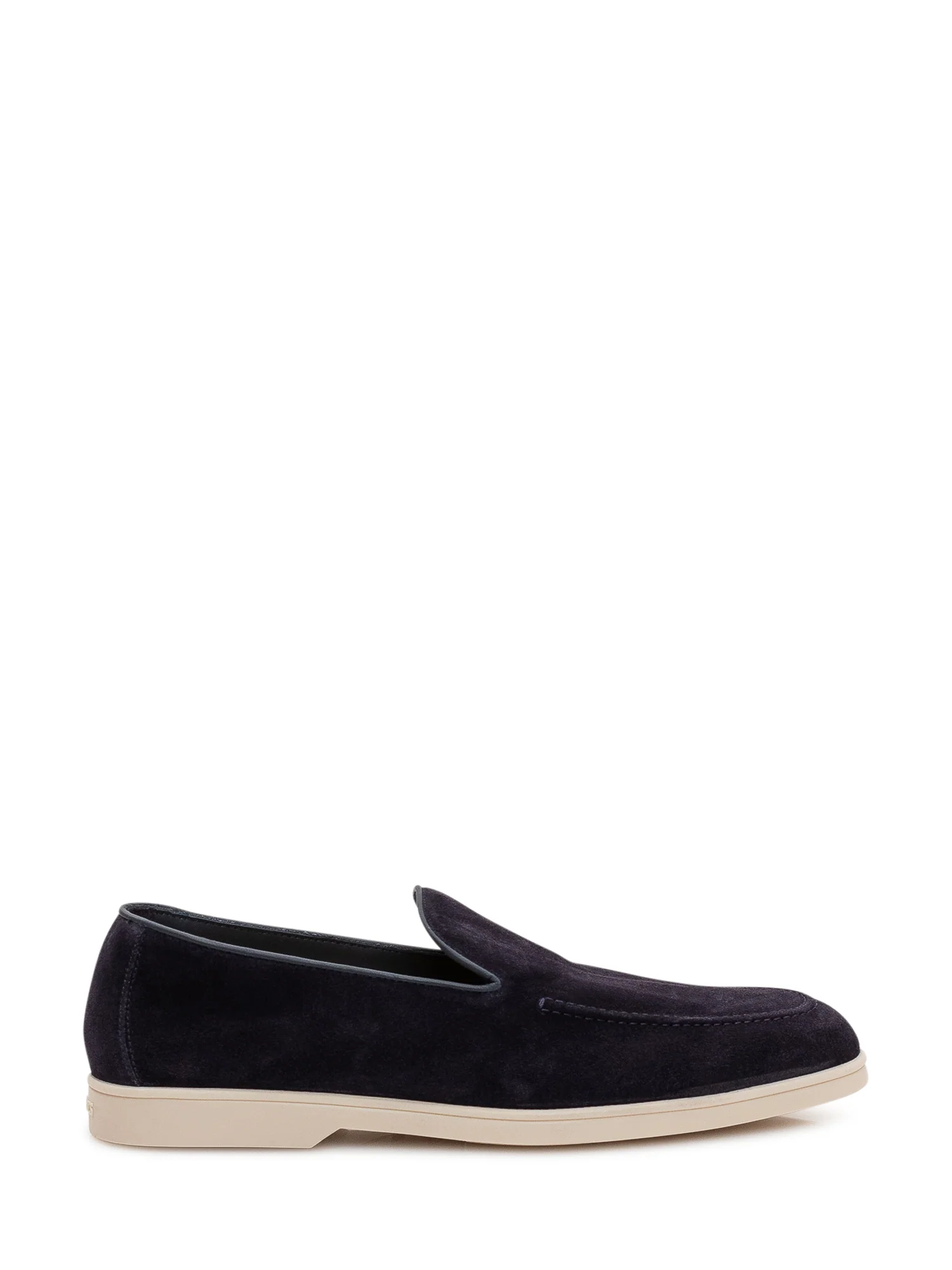Doucal's Premium Leather Loafers with Rounded Toe