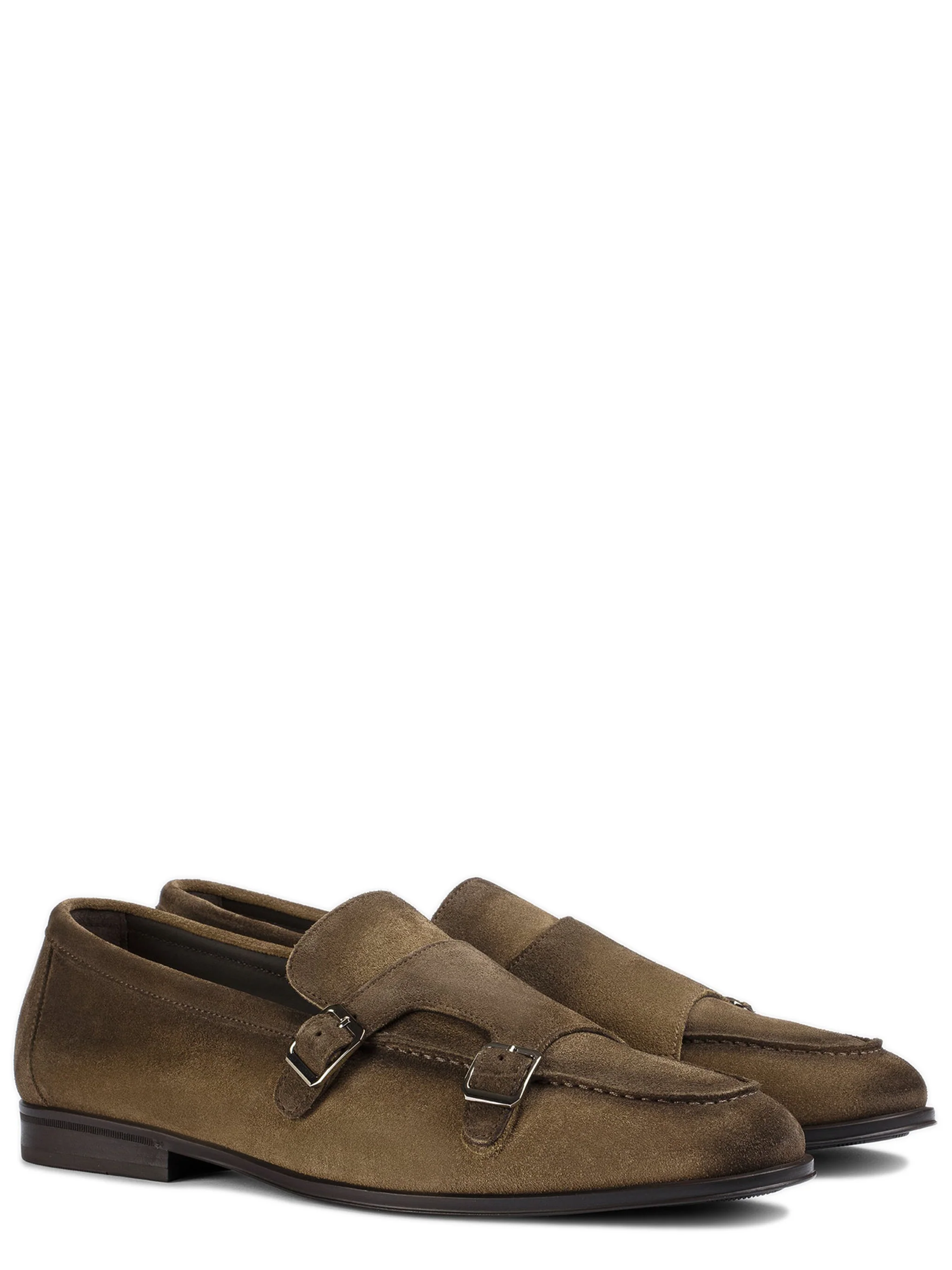 Doucal's Suede Double-Buckle Loafer for Men - Image 3