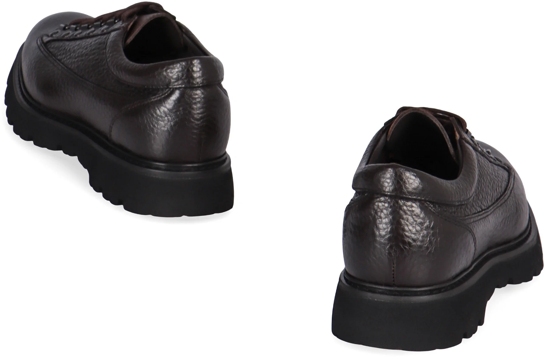 Doucal's Textured Lace-up Shoes - Image 4