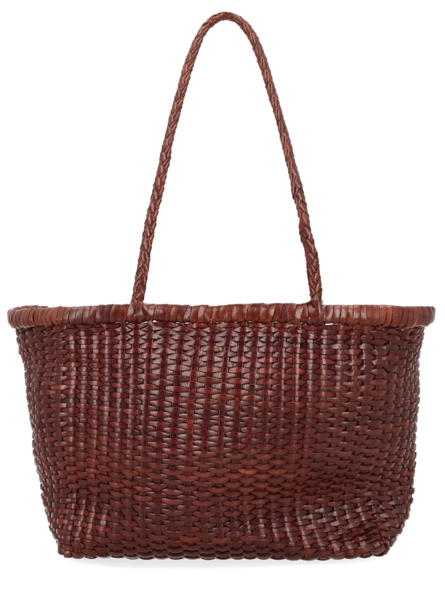 DRAGON DIFFUSION B Weave Small Woven Leather Tote - Image 2