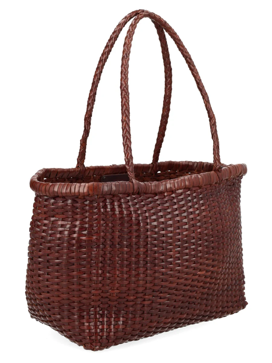 DRAGON DIFFUSION B Weave Small Woven Leather Tote - Image 3