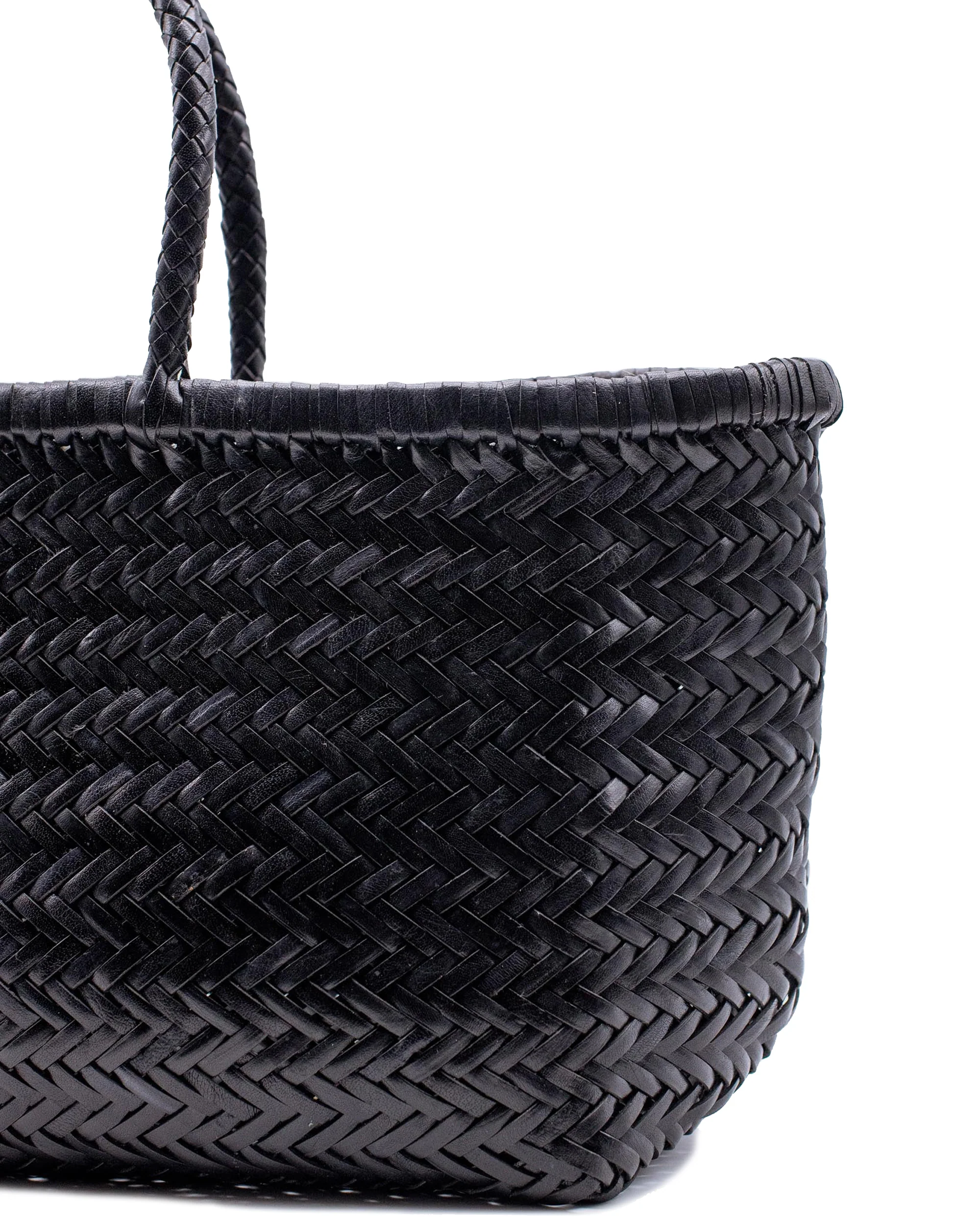 DRAGON DIFFUSION Big Triple Jump Woven Leather Tote Bag - Image 3