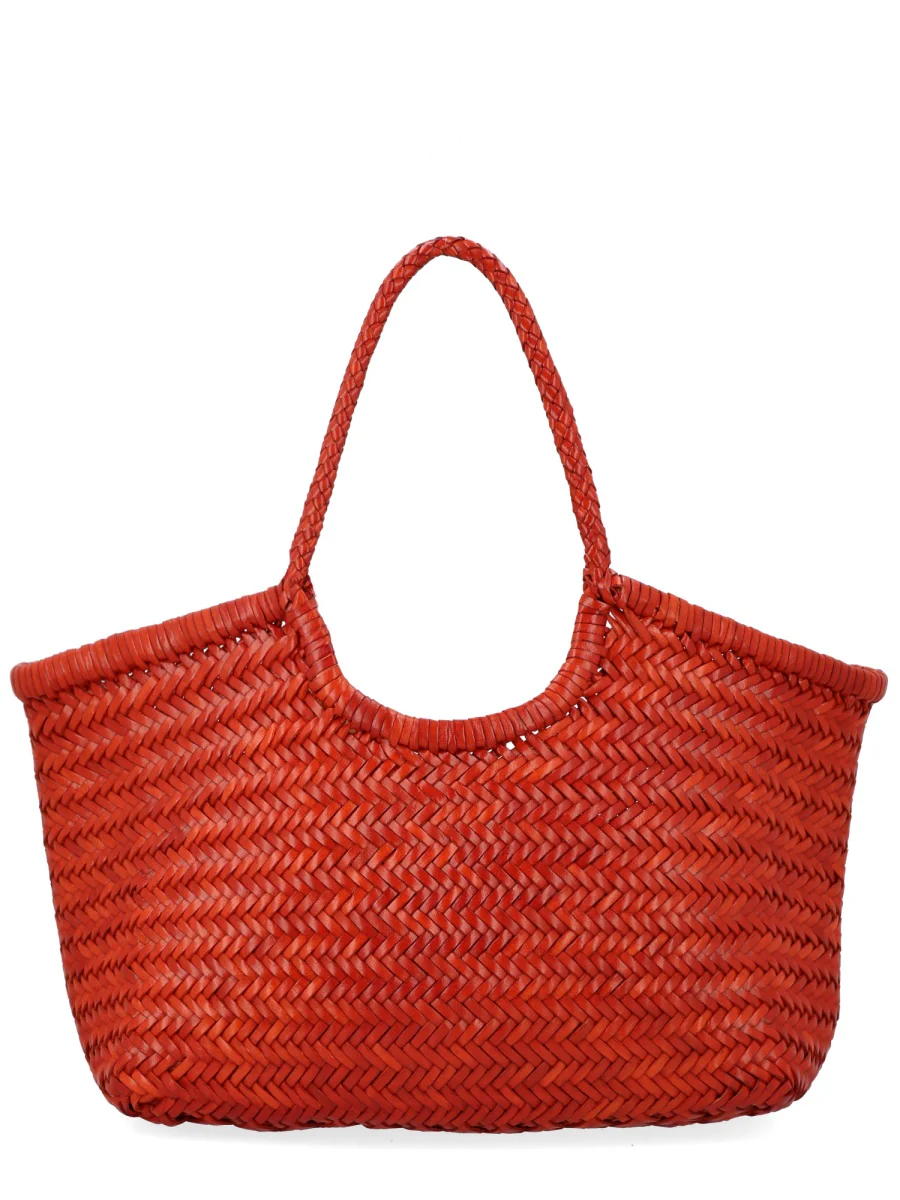 DRAGON DIFFUSION BORSA NANTUCKET LARGE in PELLE INTRECCIATA