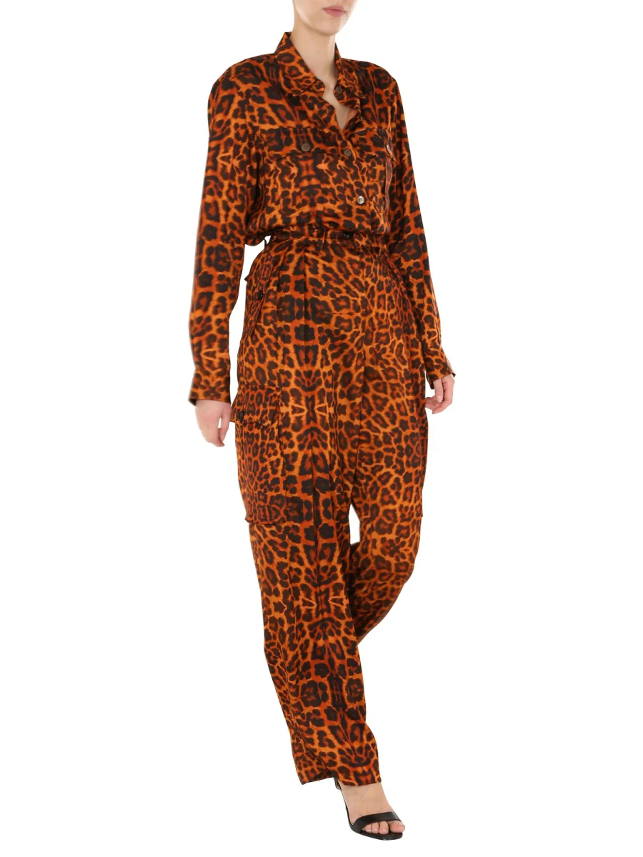 DRIES VAN NOTEN Animal Printed Caffy Shirt - Image 2