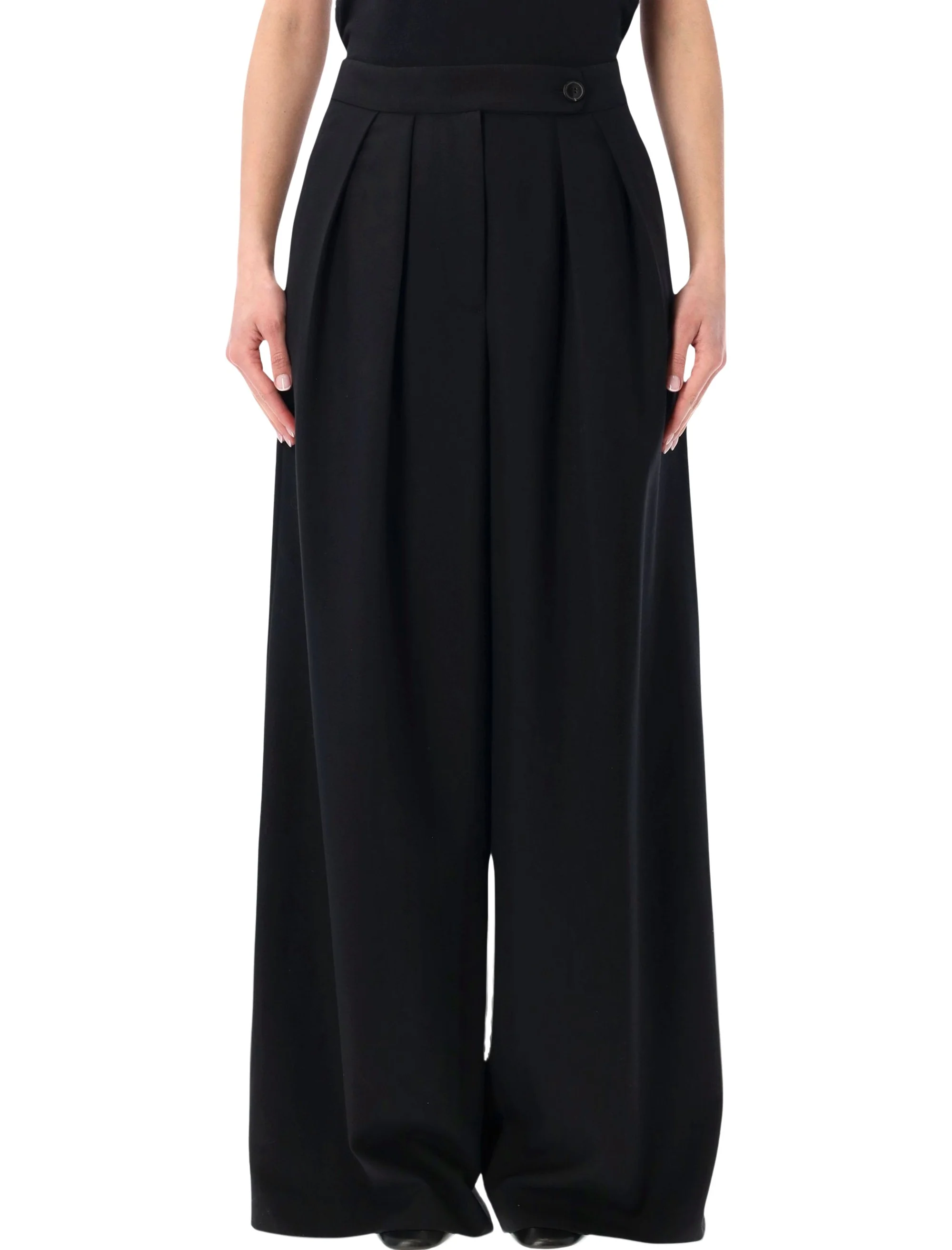 Dries Van Noten Cotton-blend Satin Straight-leg Pants