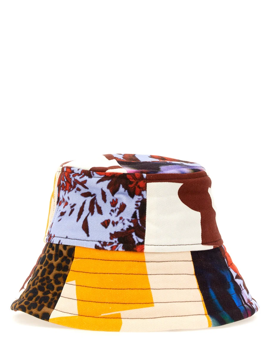 DRIES VAN NOTEN Cotton Bucket Hat with Contrast Stitching Details - Image 2