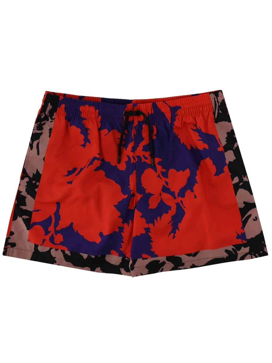 DRIES VAN NOTEN Floral-print Swim Shorts
