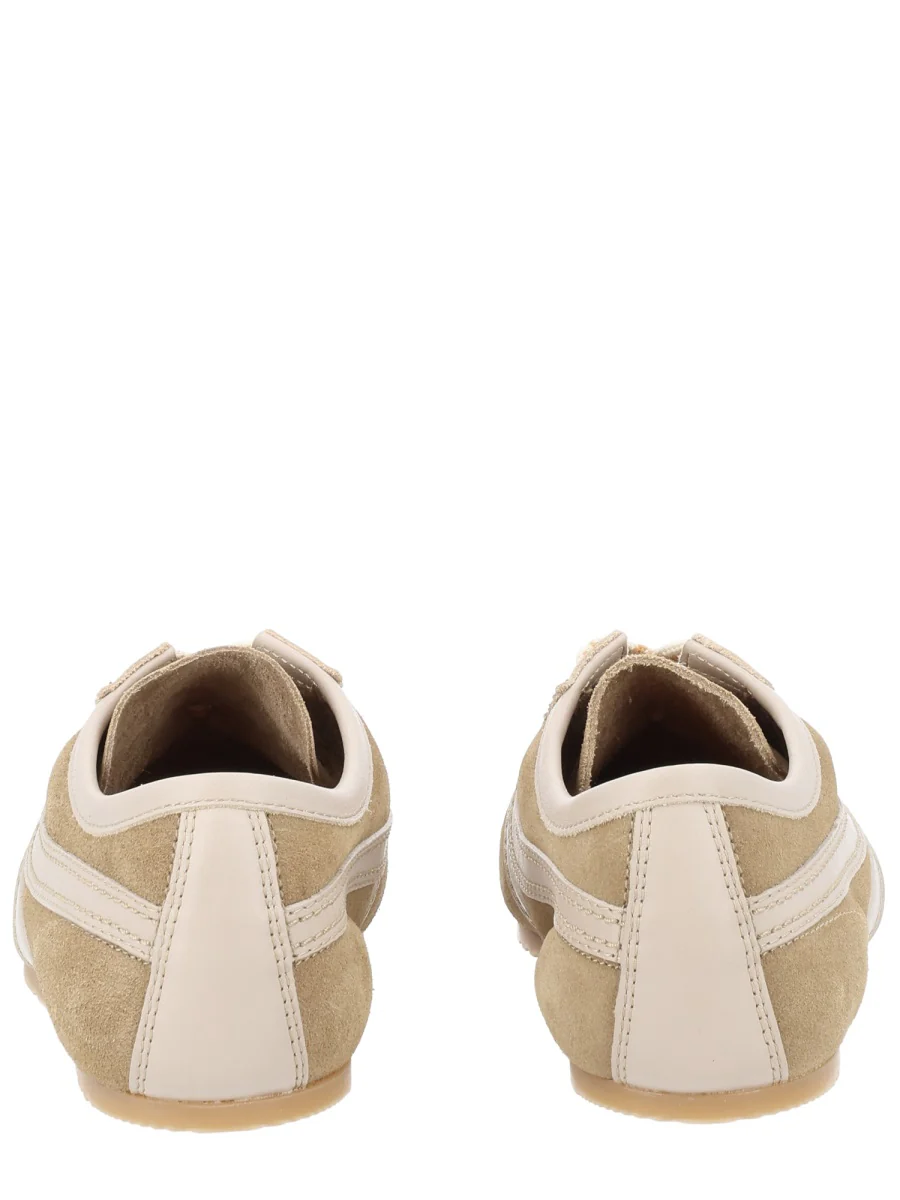 DRIES VAN NOTEN Leather-trimmed Suede Sneakers - Image 4