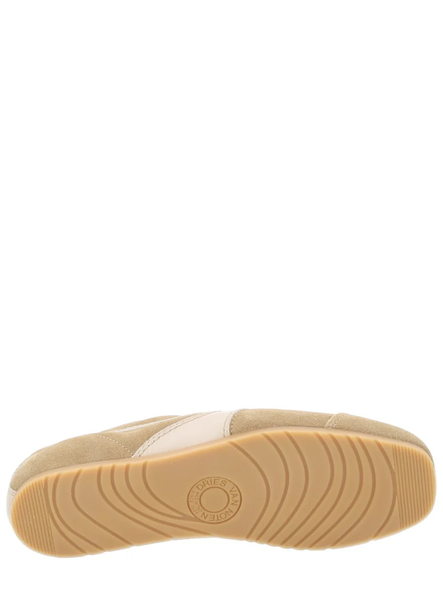 DRIES VAN NOTEN Leather-trimmed Suede Sneakers - Image 6