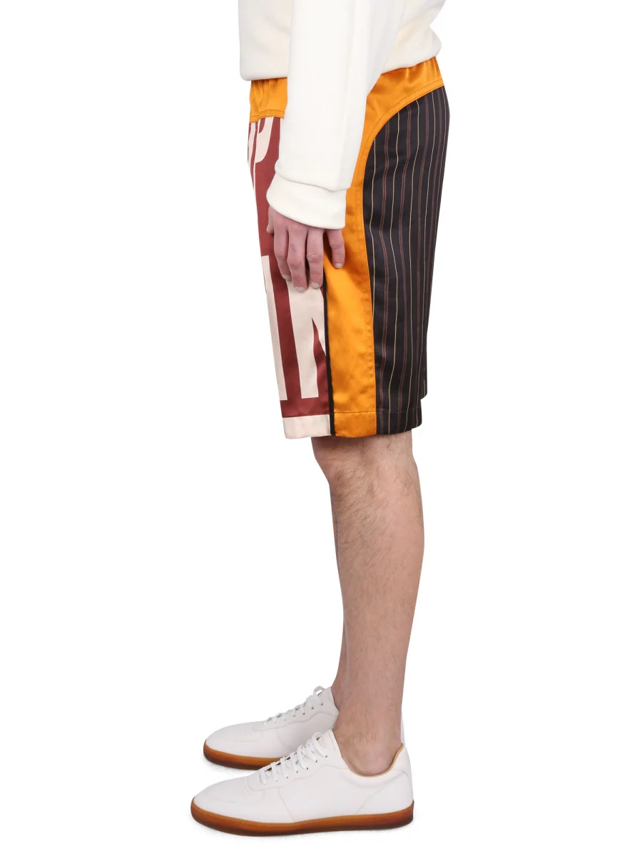 Dries Van Noten Men's Mini Bermuda Shorts with Elastic Waistband - Image 3
