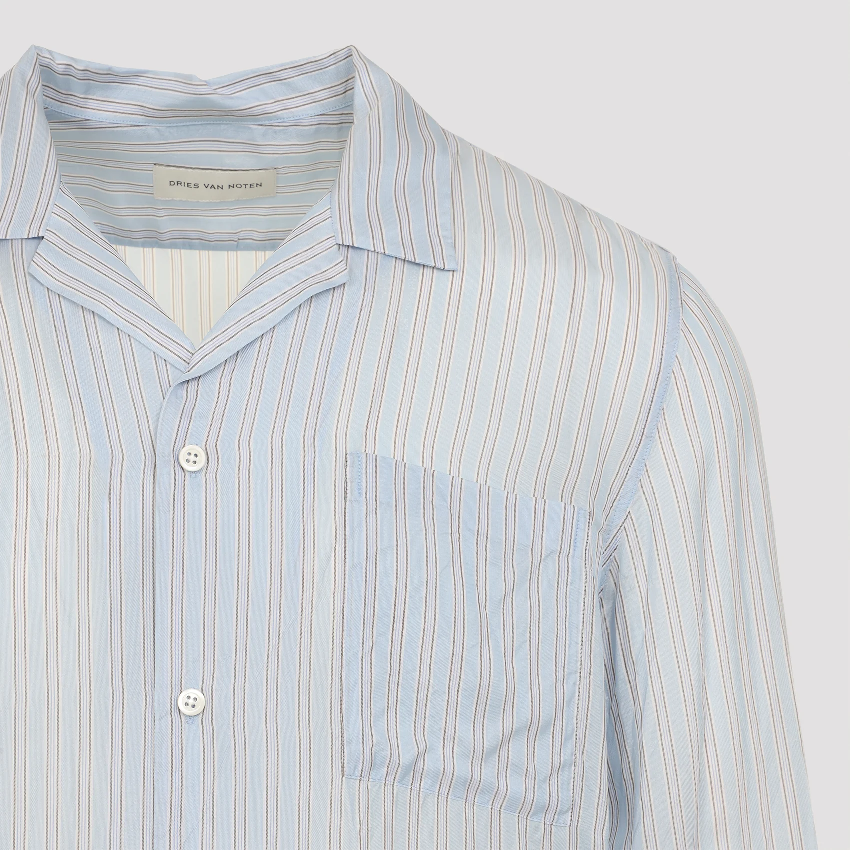 Dries Van Noten Overdyed Cupro Shirt - Image 5