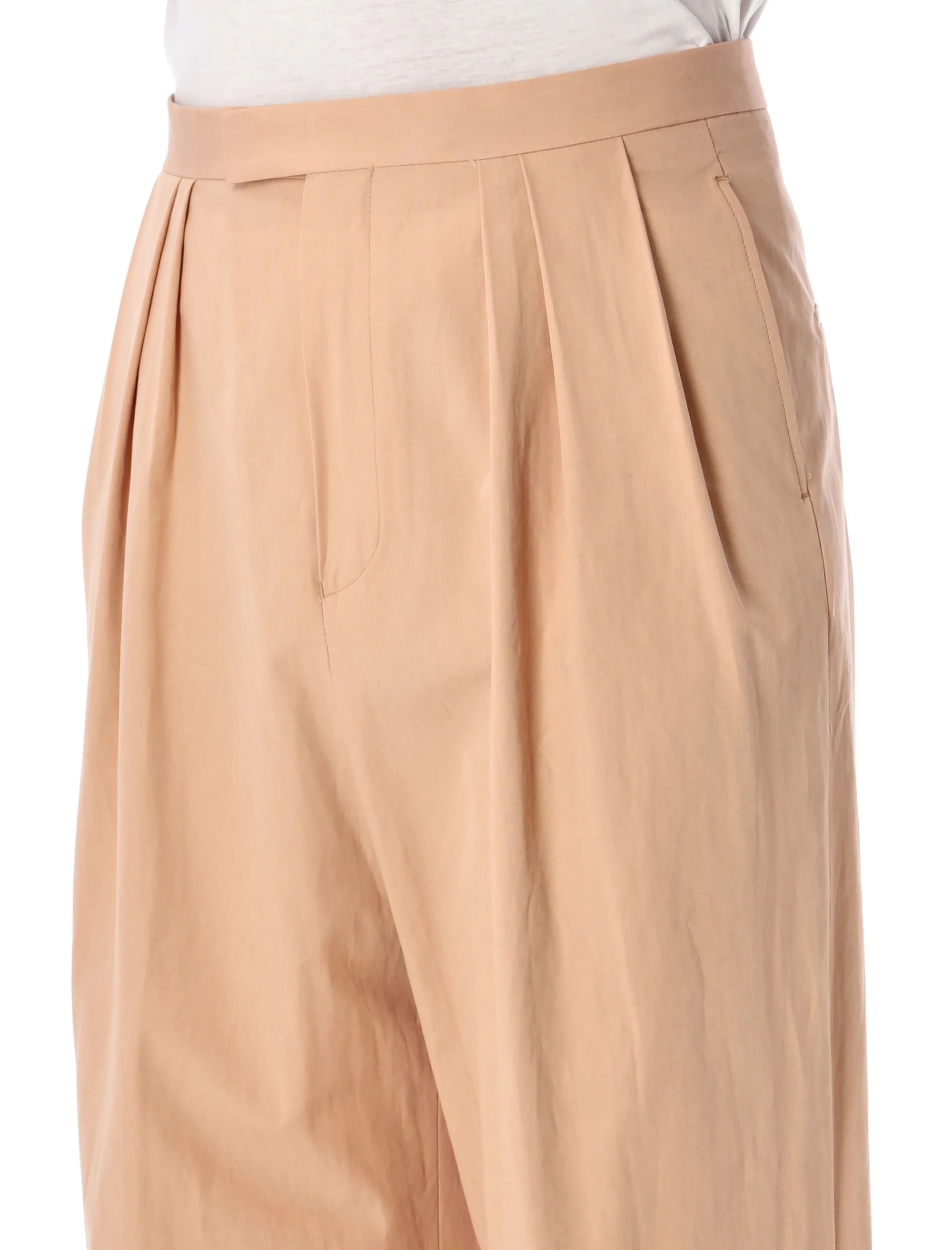 Dries Van Noten Pleated Denim Wide-leg Pants - Image 3