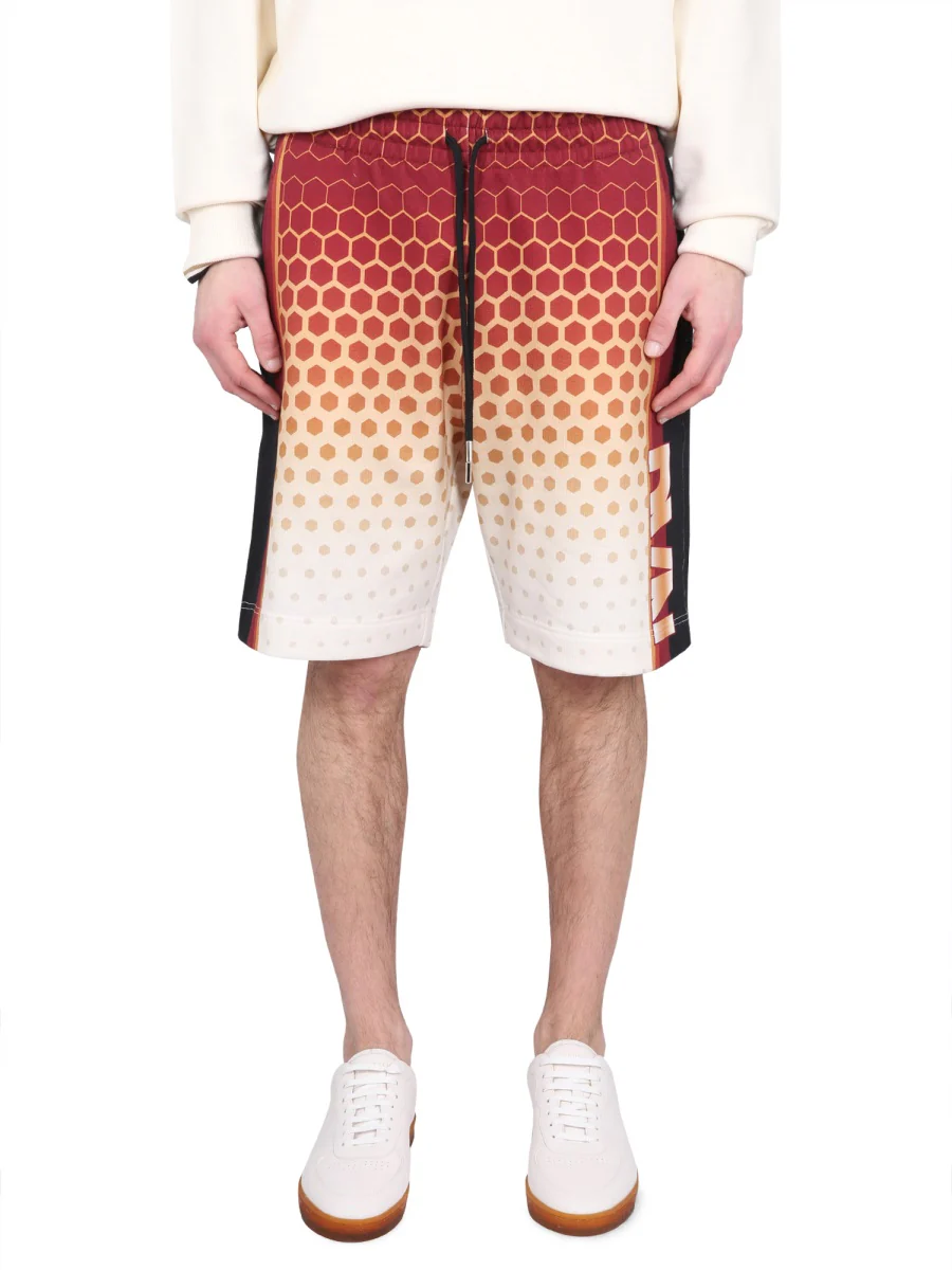 DRIES VAN NOTEN Printed Cotton-blend Jacquard Shorts