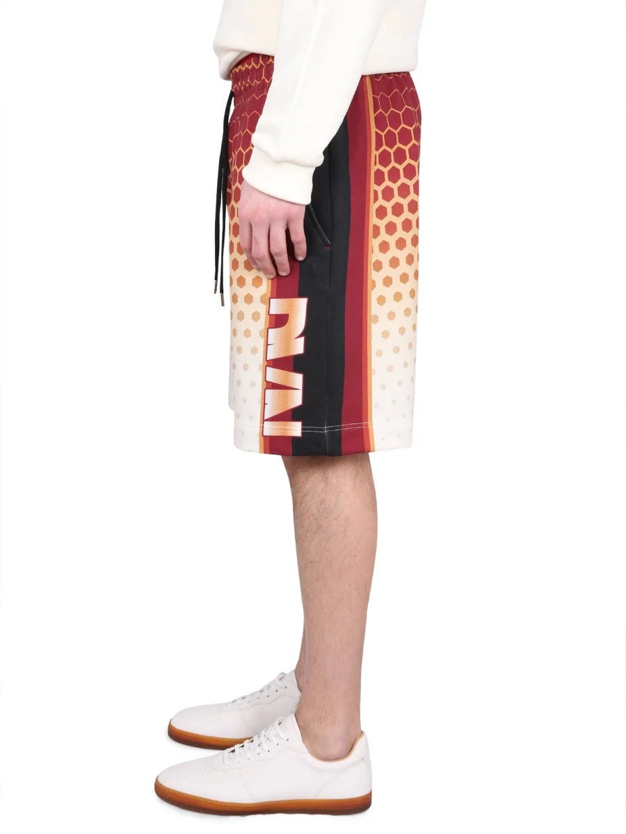 DRIES VAN NOTEN Printed Cotton-blend Jacquard Shorts - Image 3