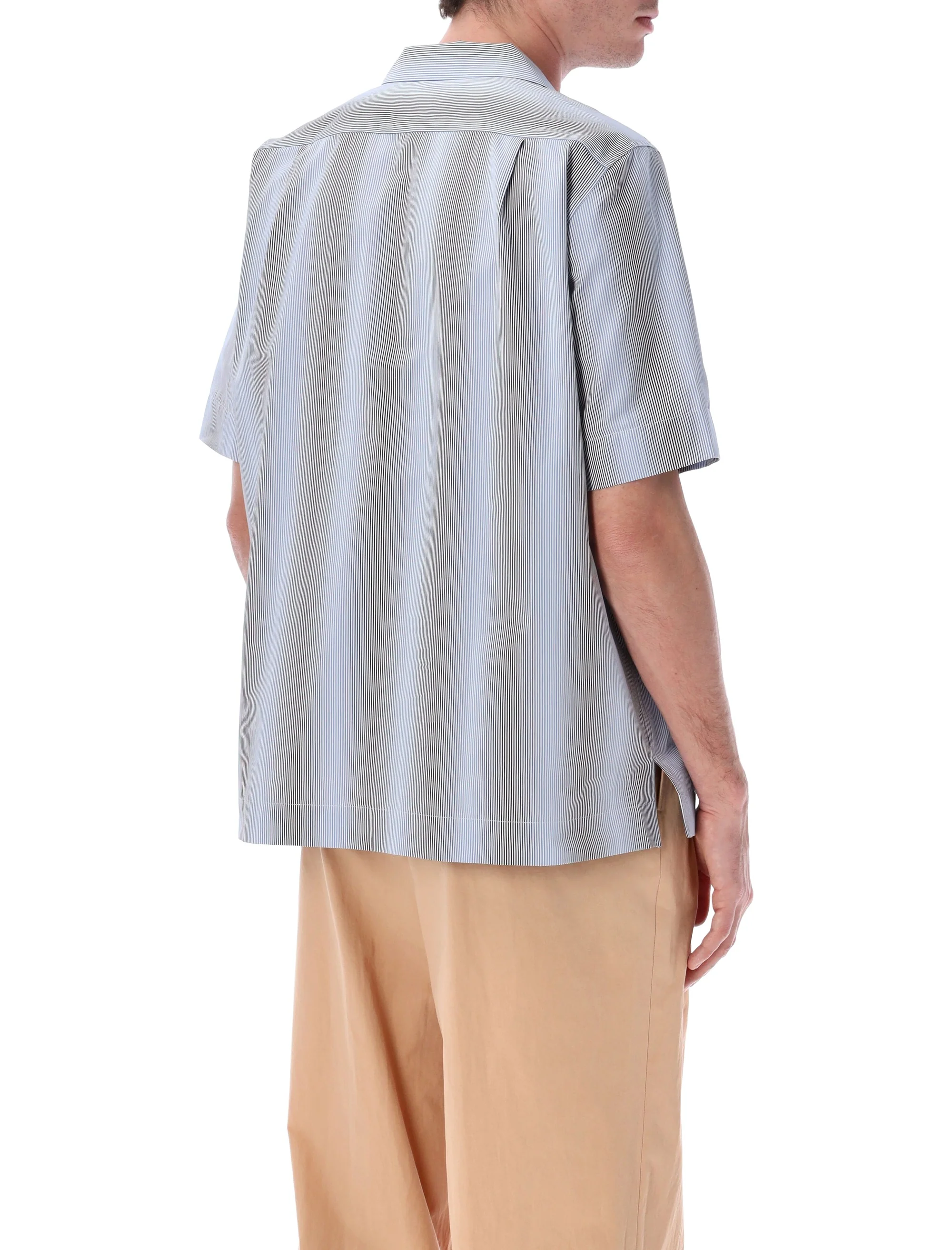Dries Van Noten Relaxed Fit Short Sleeve Striped Shirt - Size 50 - Image 2