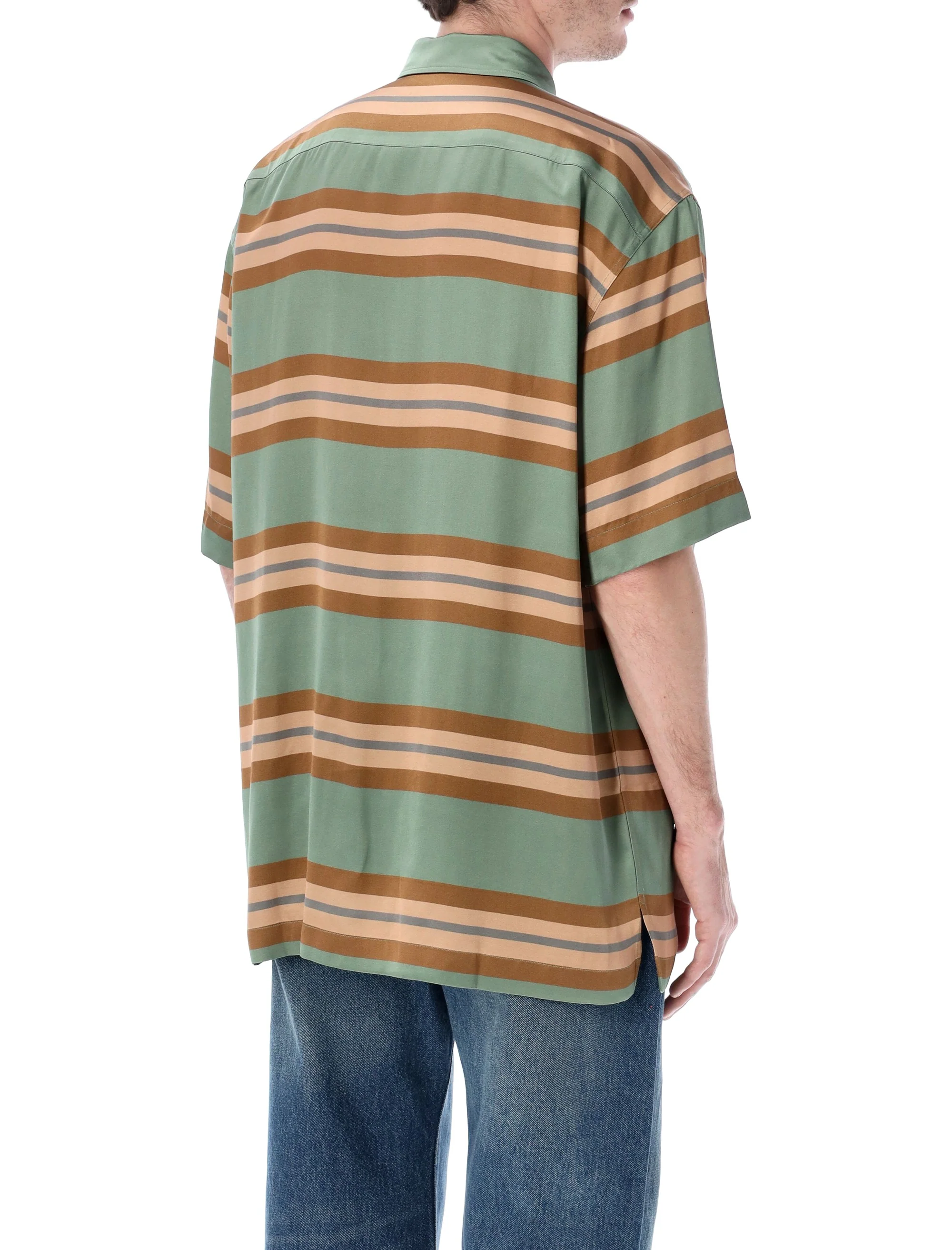 Dries Van Noten Striped Fluid Shirt - Image 2