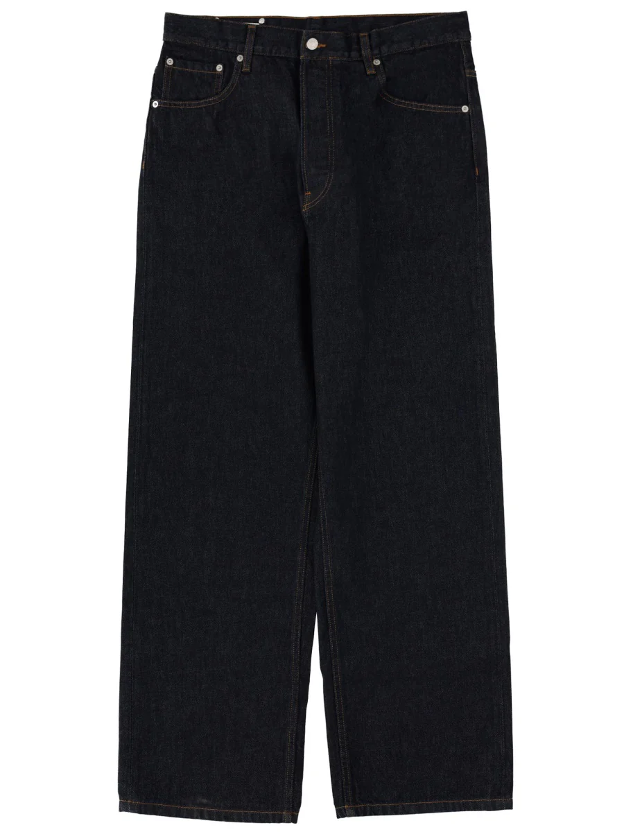 DRIES VAN NOTEN Wide-leg Pleated Cotton Trousers