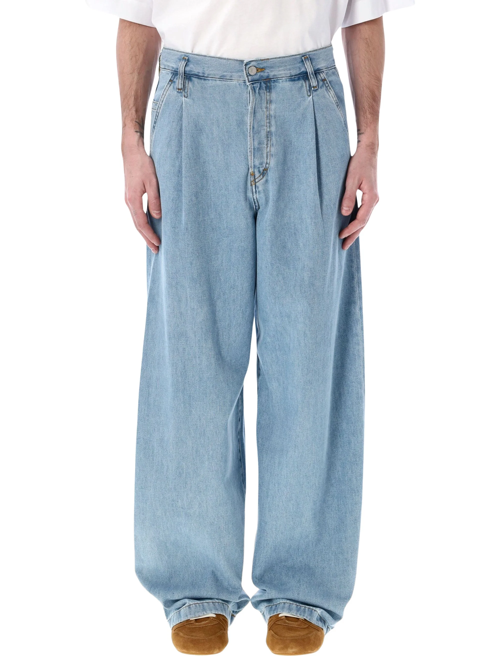 Dries Van Noten Wide Pleated Jeans - Spring-Summer Women