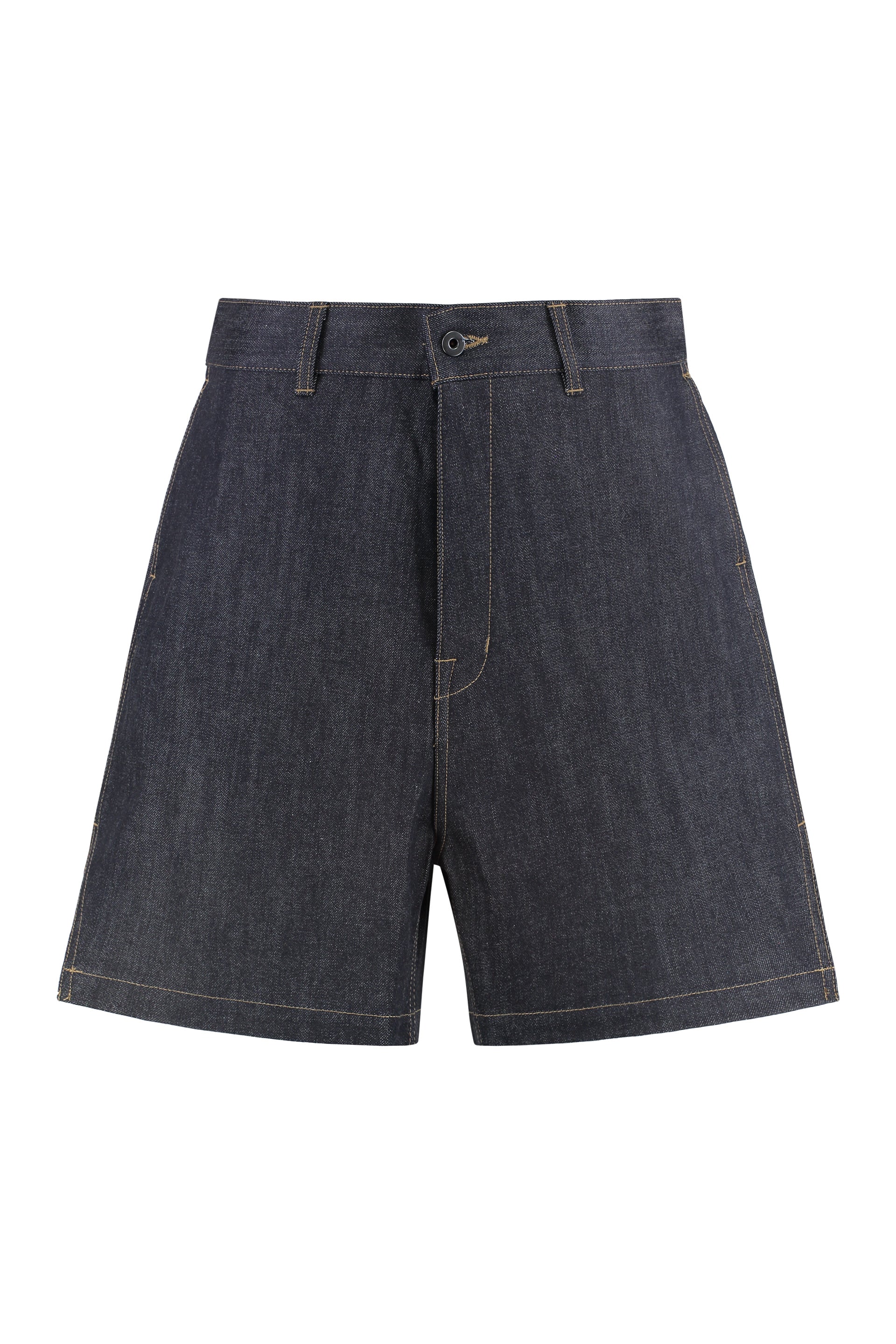 Drkshdw By Rick Owens DRKSHDW Denim Bermuda Shorts - Image 3