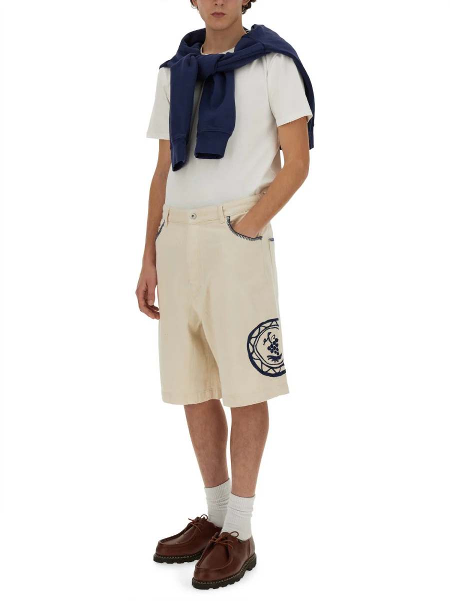 DRÔLE DE MONSIEUR Cotton Bermuda Shorts - Image 2