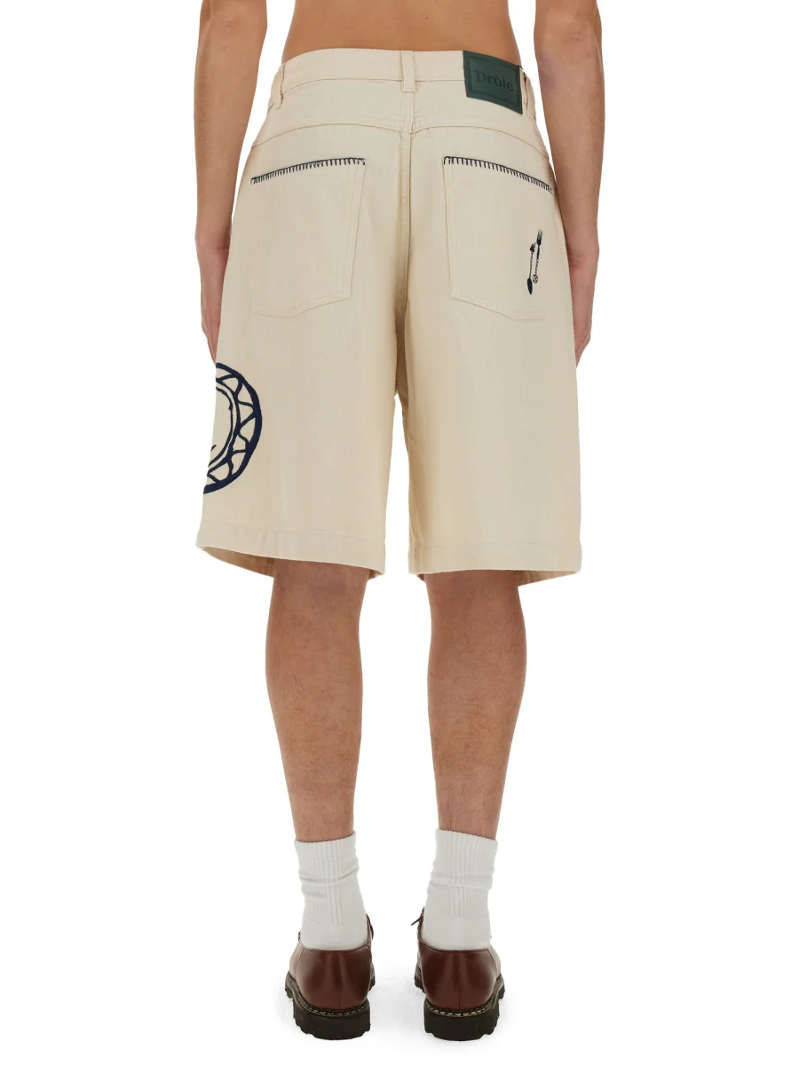 DRÔLE DE MONSIEUR Cotton Bermuda Shorts - Image 3