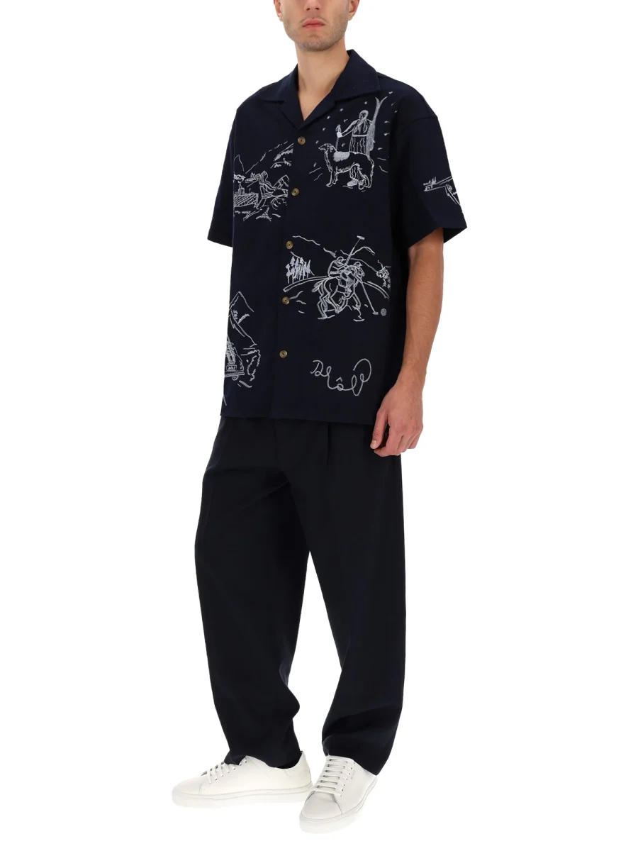 DRÔLE DE MONSIEUR Embroidered Buttoned Shirt - Image 5