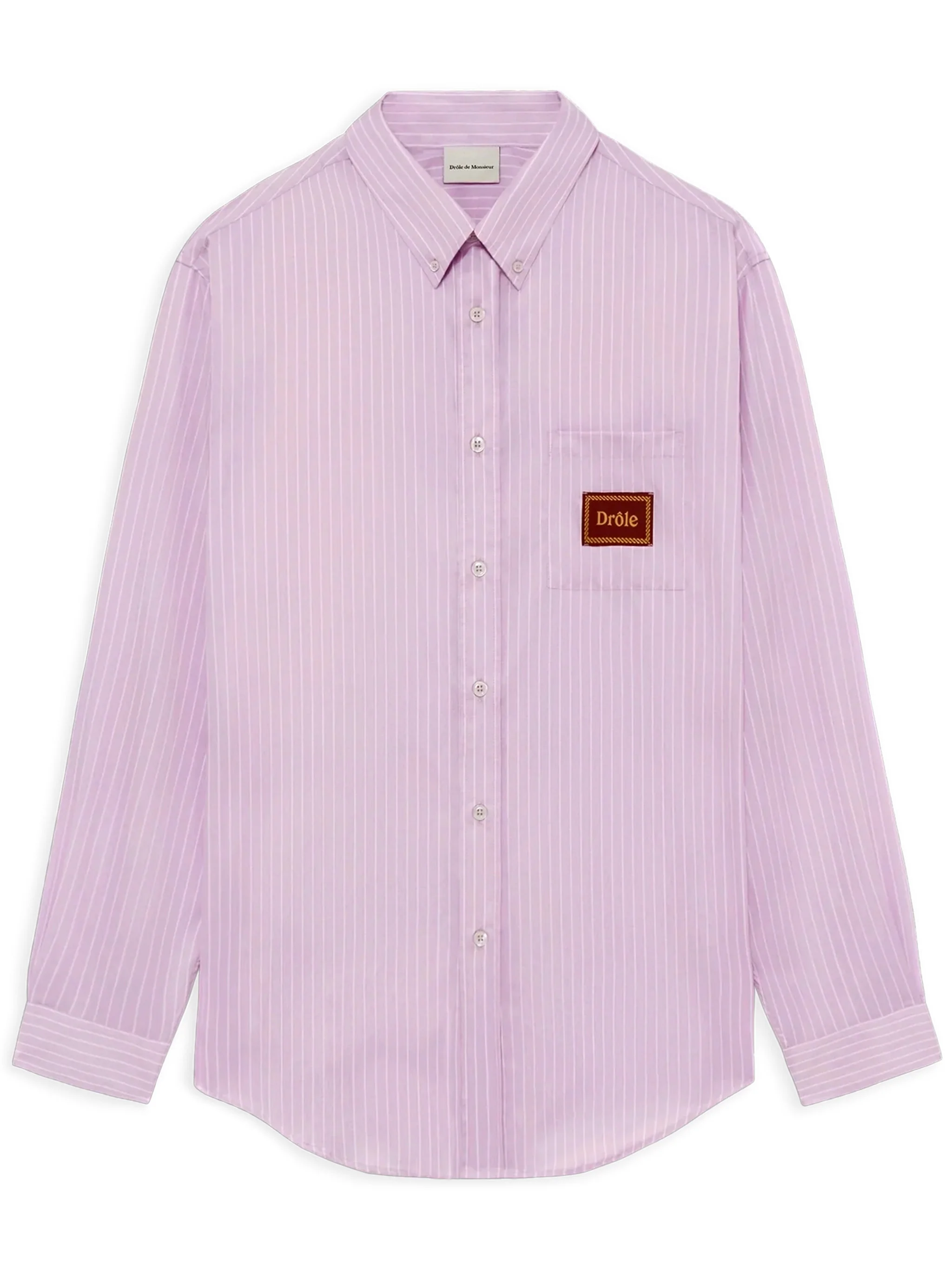 Drole De Monsieur Long-Sleeved Regular Fit Button-Up Shirt