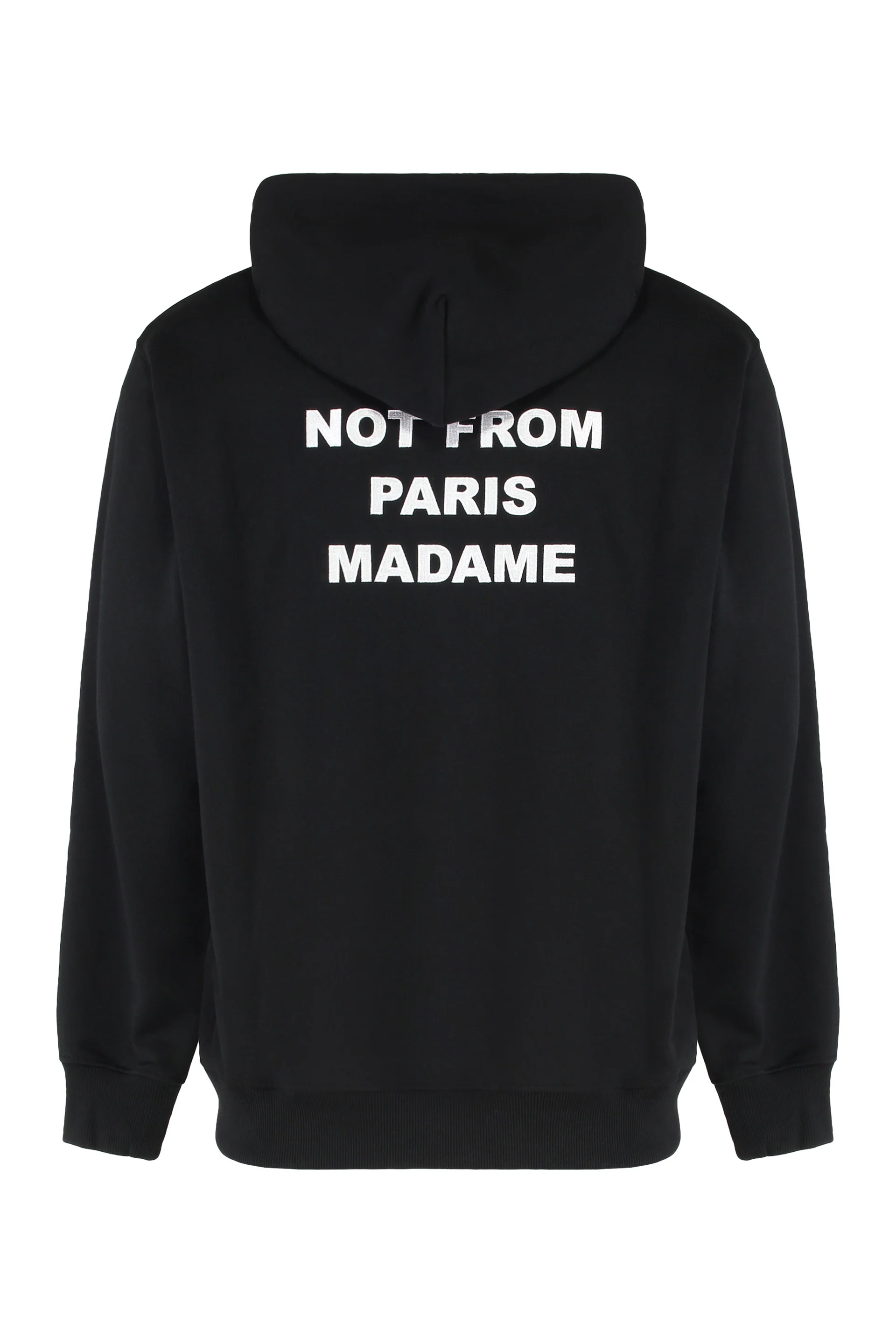 Drole De Monsieur Slogan Hoodie with Drawstring - Regular Fit - Image 2