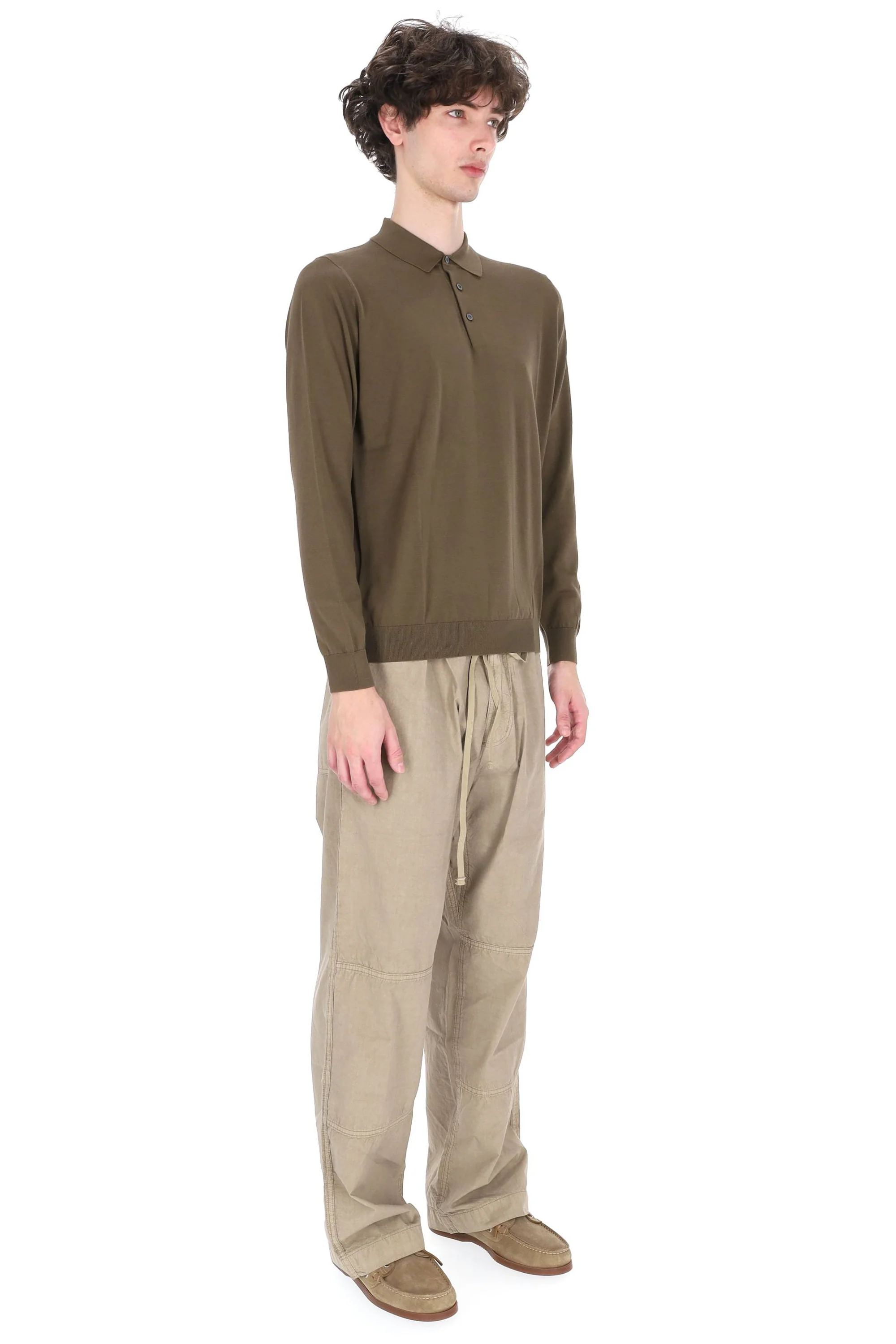 Drumohr Classic Mini Polo for Men - Image 3