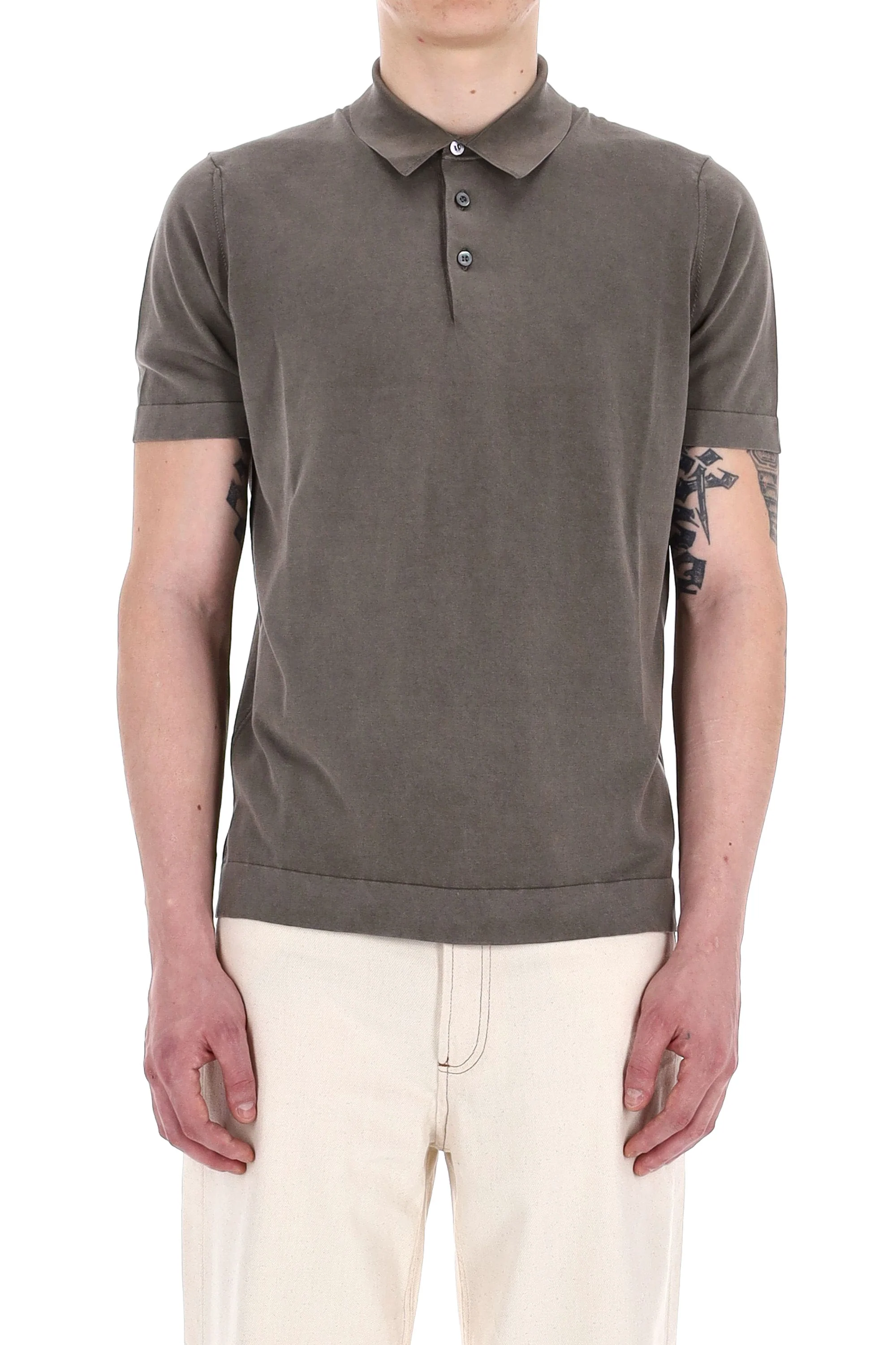 Drumohr Classic Mini Polo for Men - Image 4