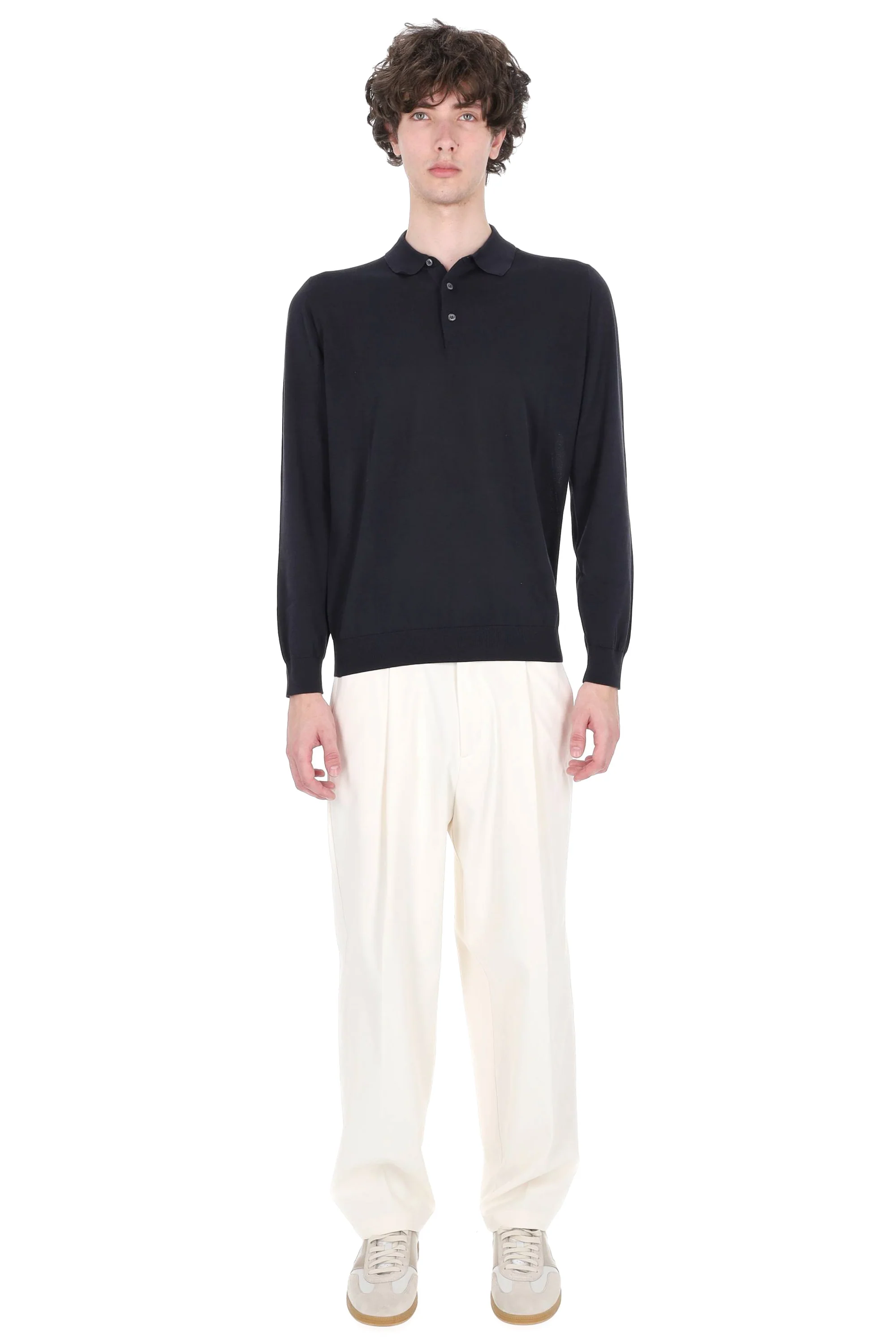 Drumohr Classic Mini Polo for Men - Image 2