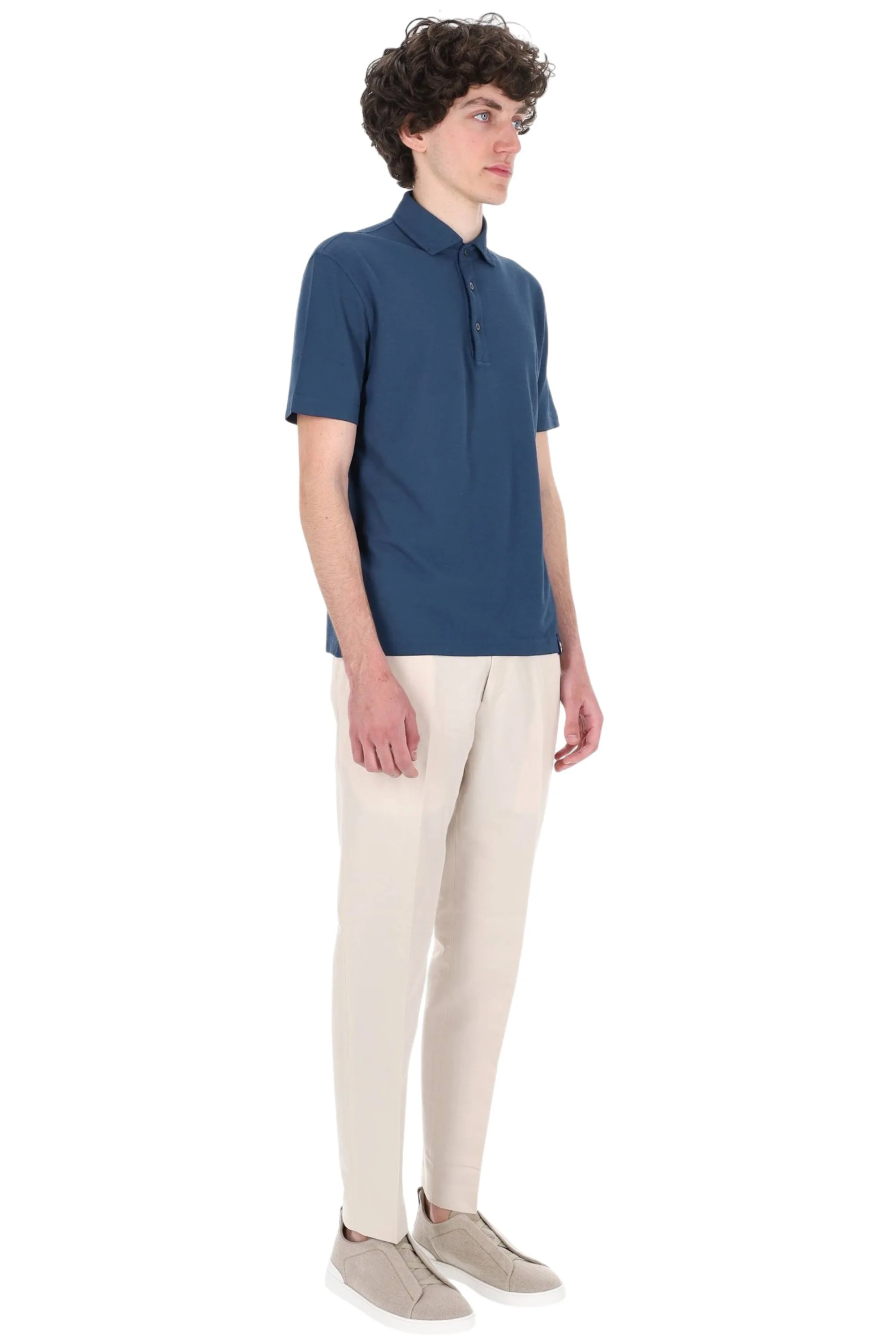 Drumohr Classic Mini Polo for Men - Image 3
