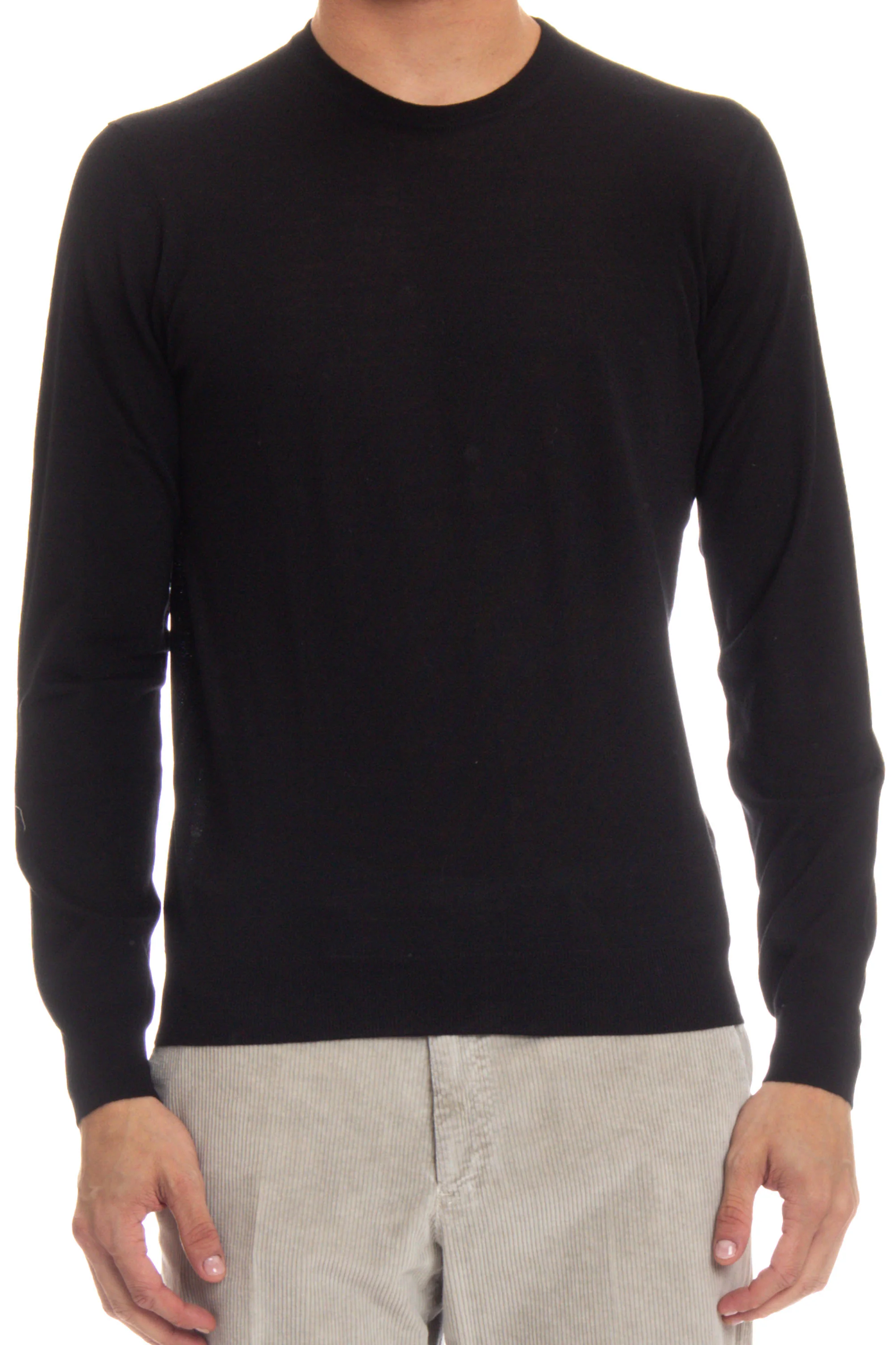Drumohr Crew Neck Sweater in Extrafine Wool - Image 5