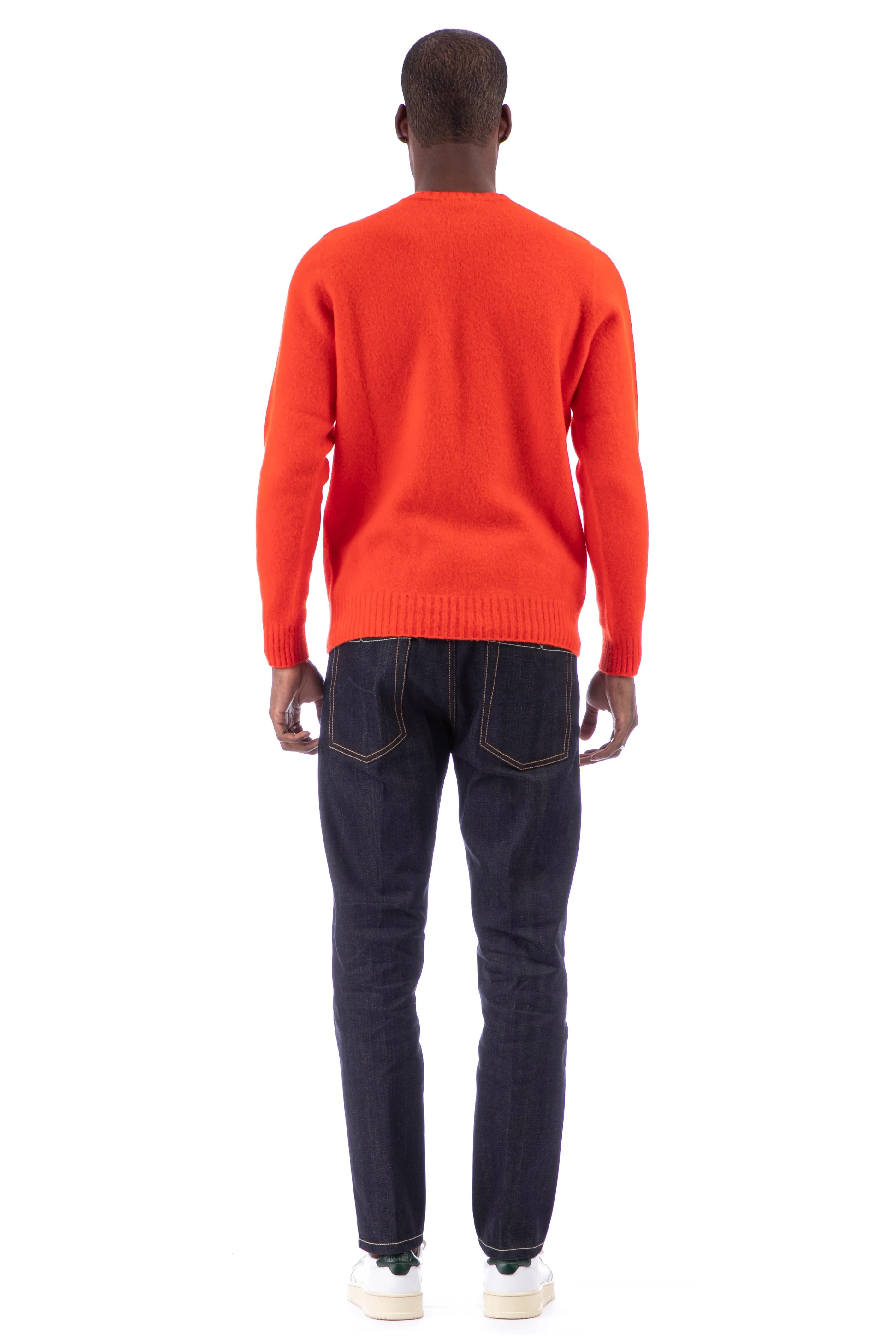 Drumohr Gauzed Wool Crewneck Sweater with Temporary Fit - Image 3