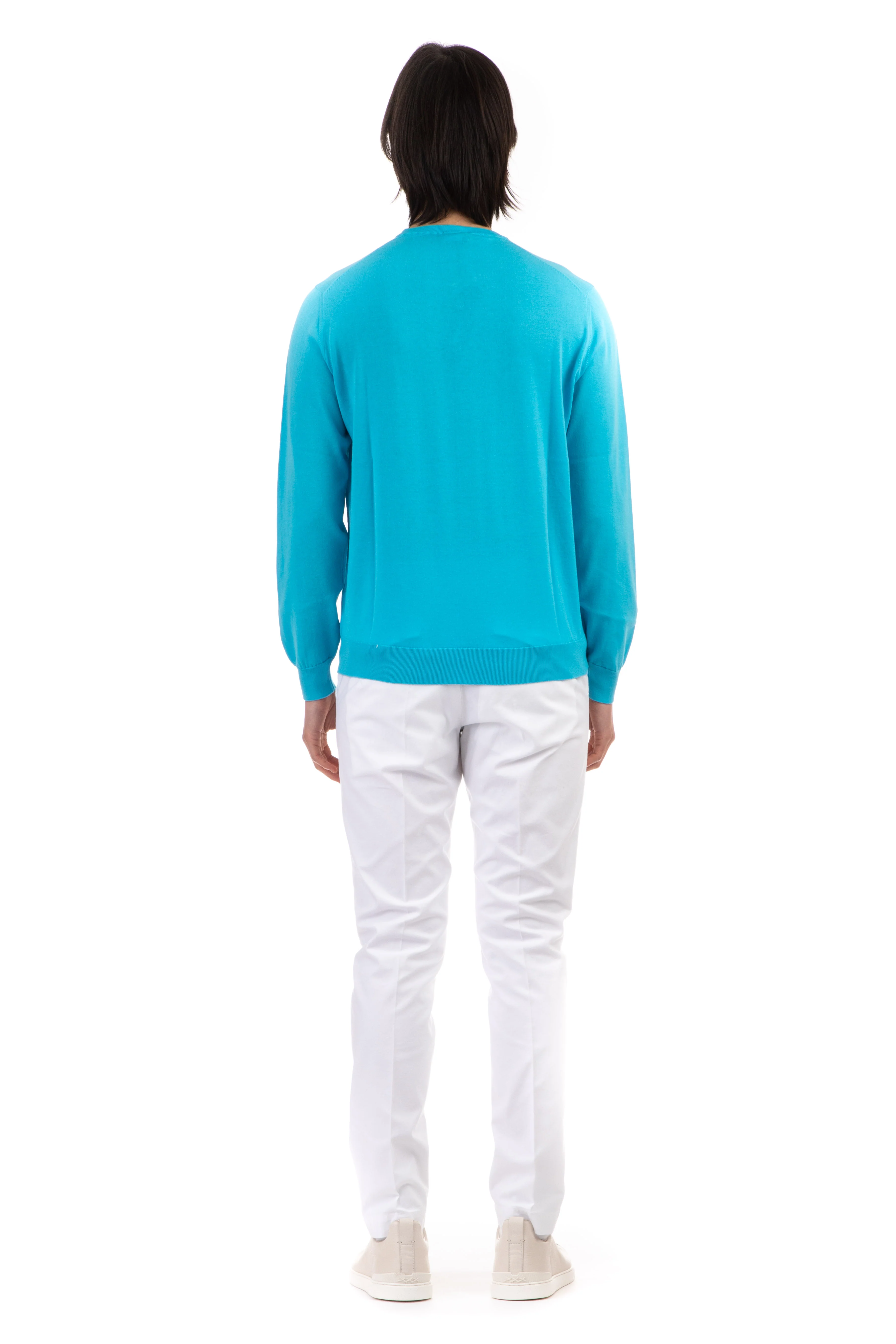Drumohr Long Sleeve Modern Neck Pullover for Men - Image 3